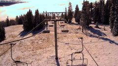 Bridger Bowl Alpine Lift Webcam, Oct 13, 2026 morning