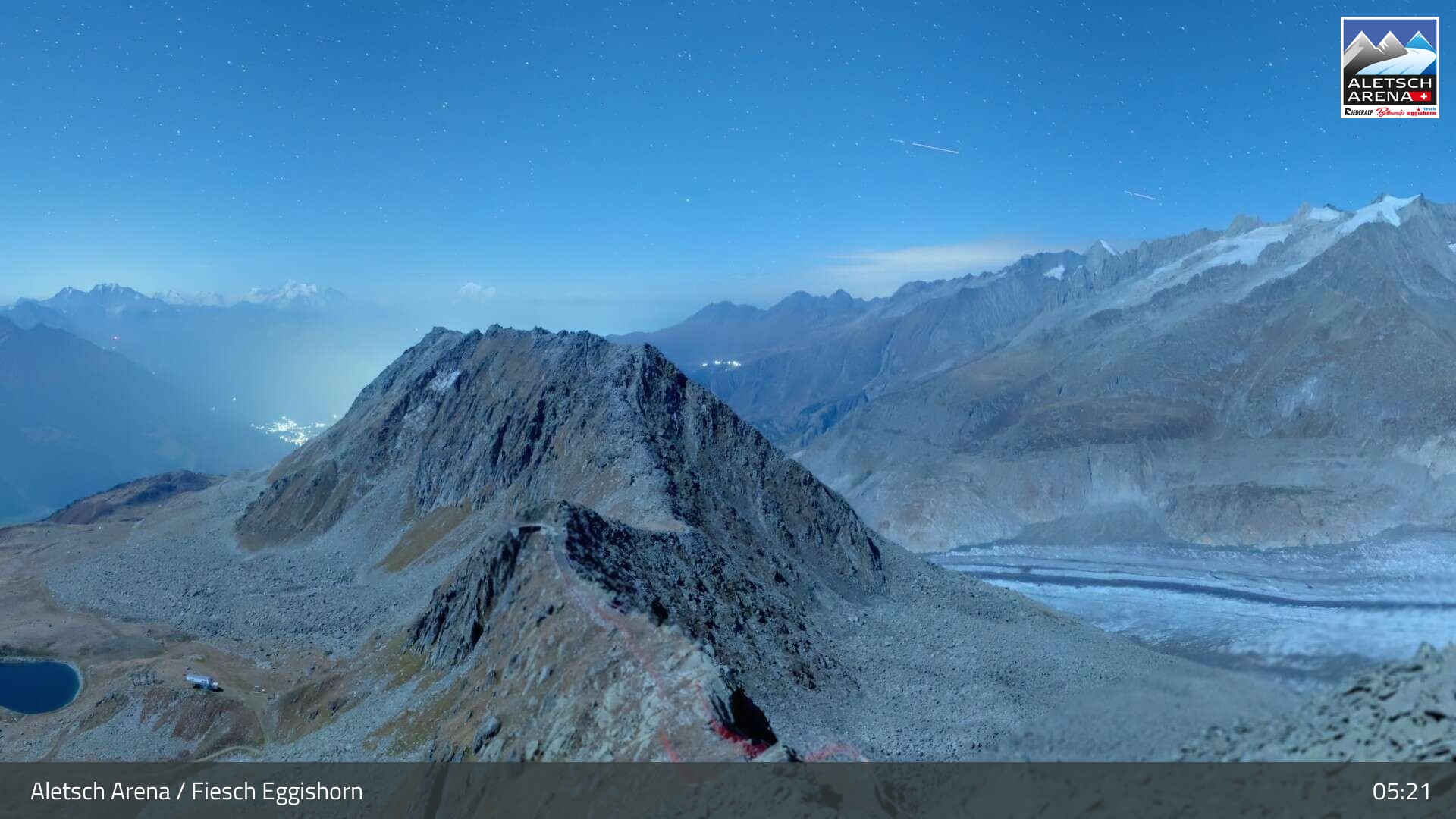 Eggishorn webcam at Aletsch Arena