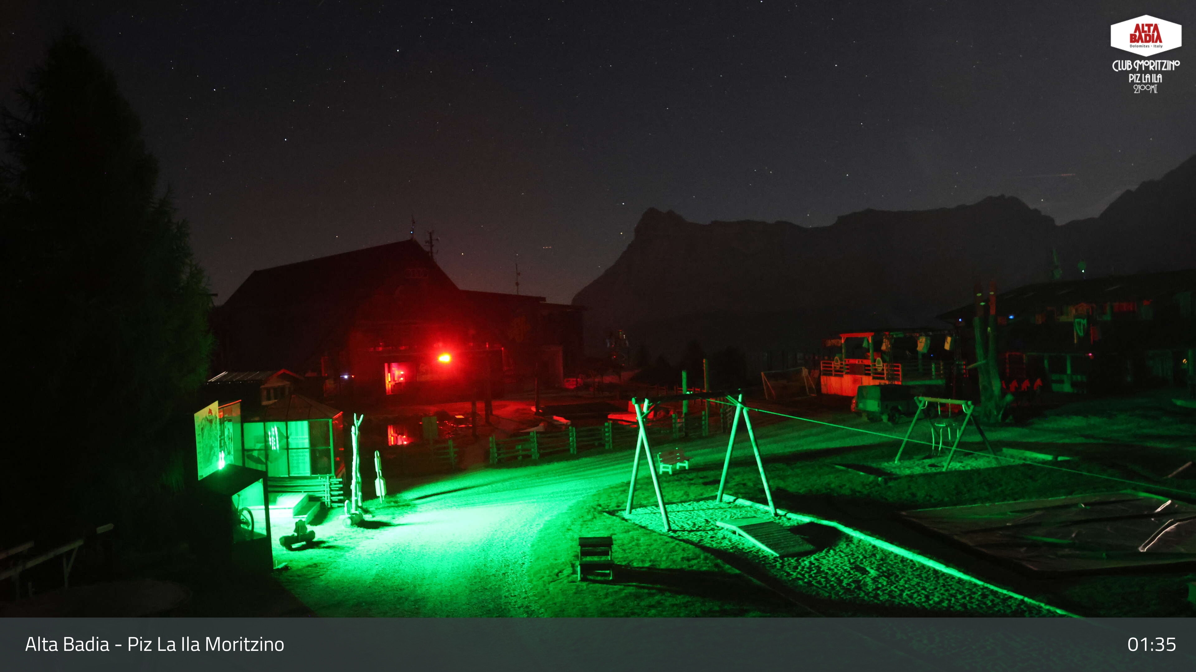Piz La Ila Moritzino webcam at Alta Badia