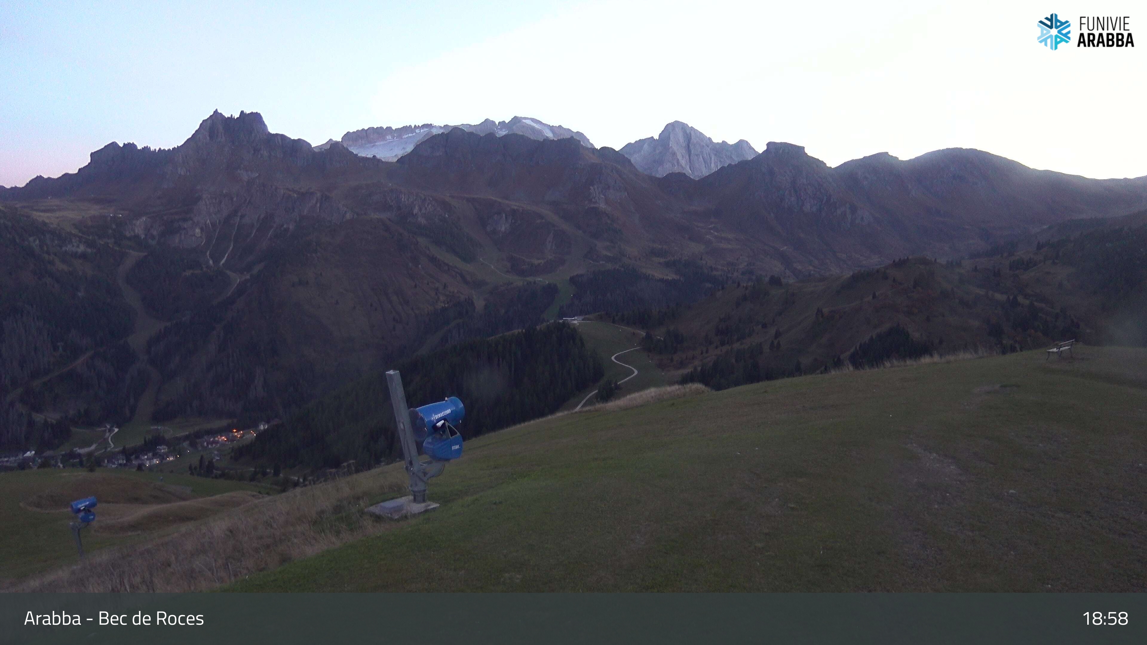 Bec de Roces Chair webcam at Arabba Marmolada