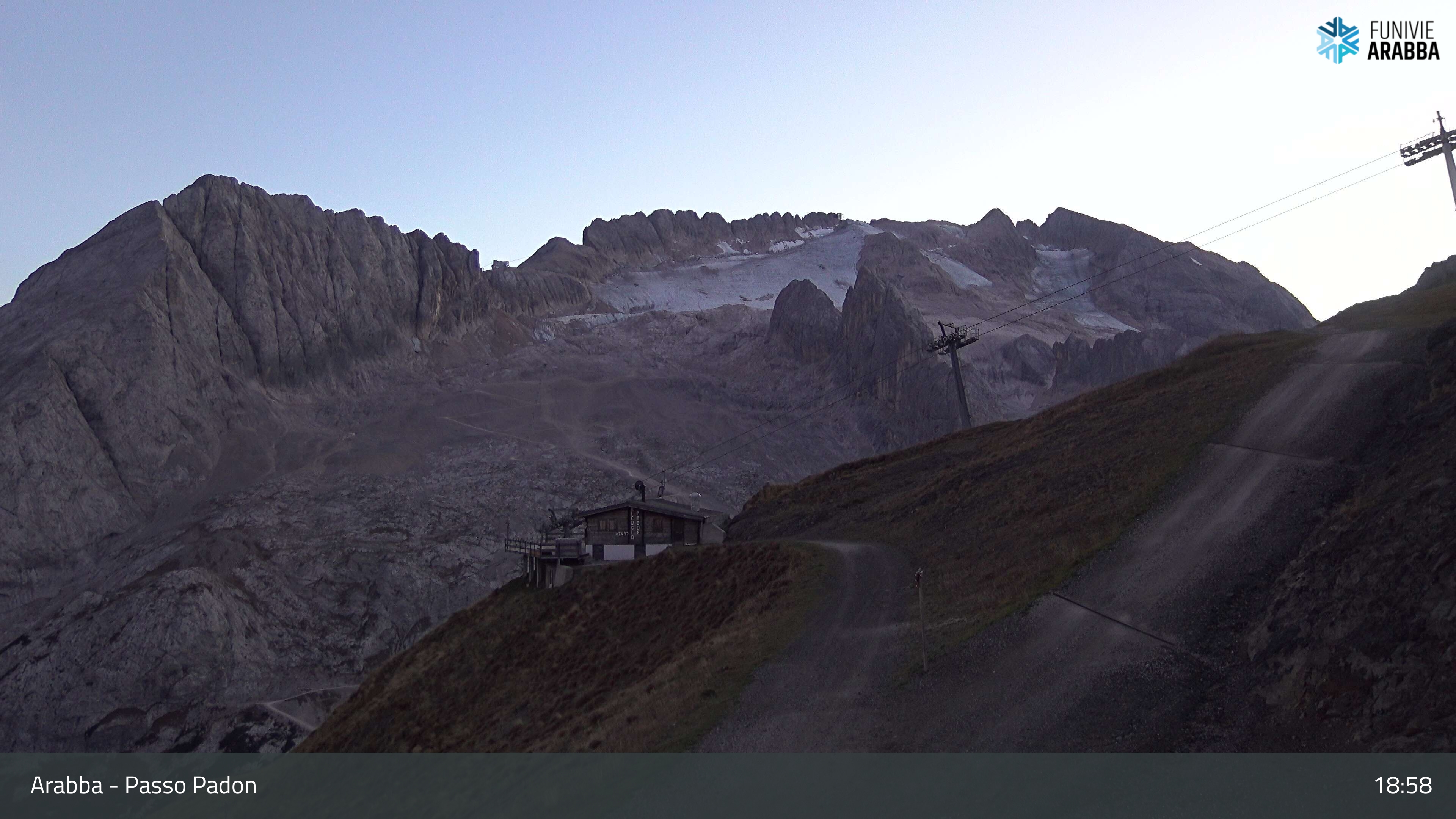 Passo Padon webcam at Arabba Marmolada