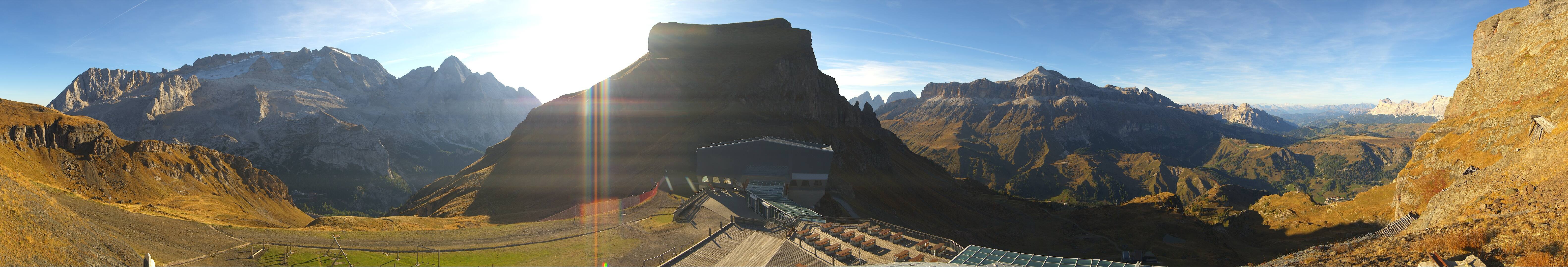 Porta Vescovo webcam at Arabba Marmolada