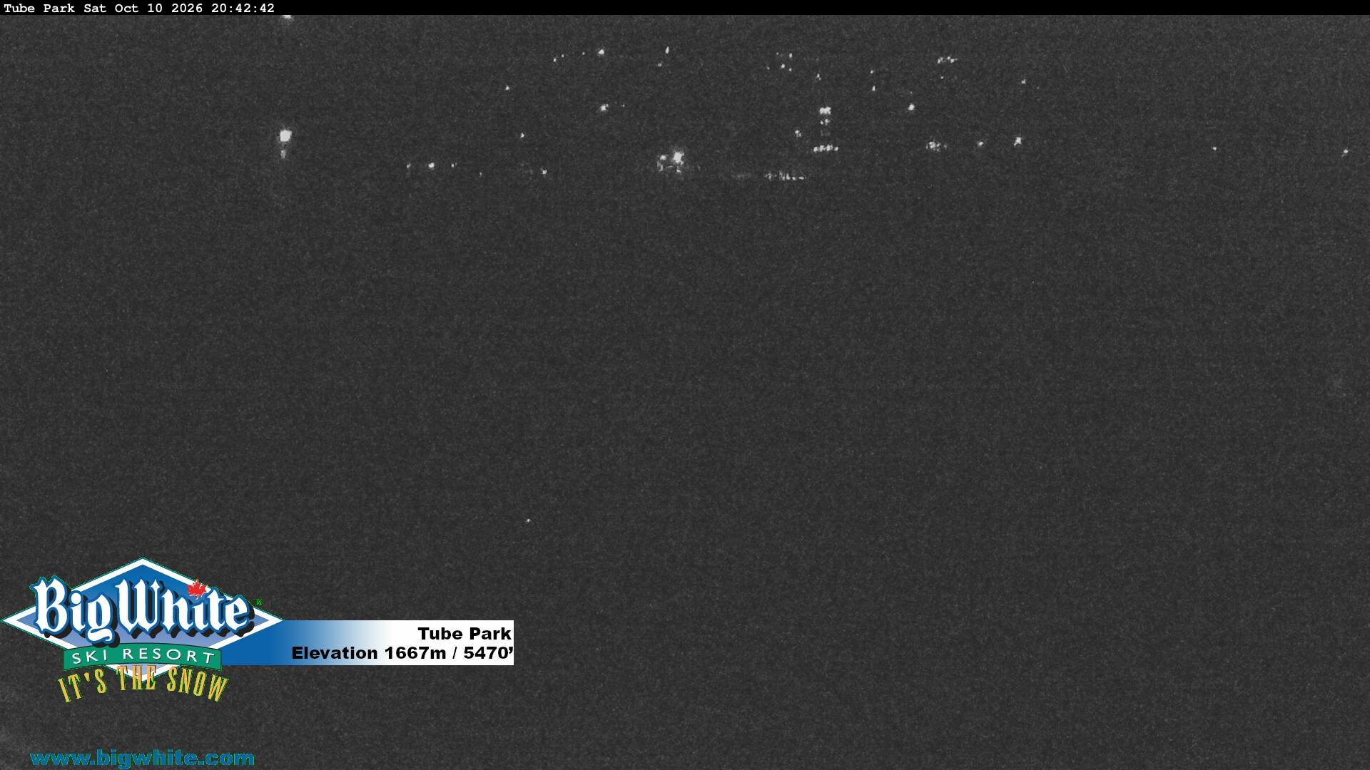 Tube Park webcam at Big White