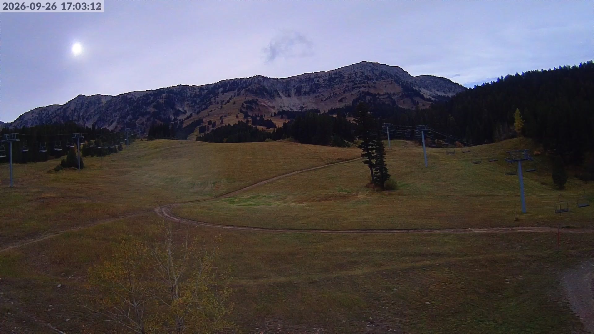 Sunnyside webcam at Bridger Bowl