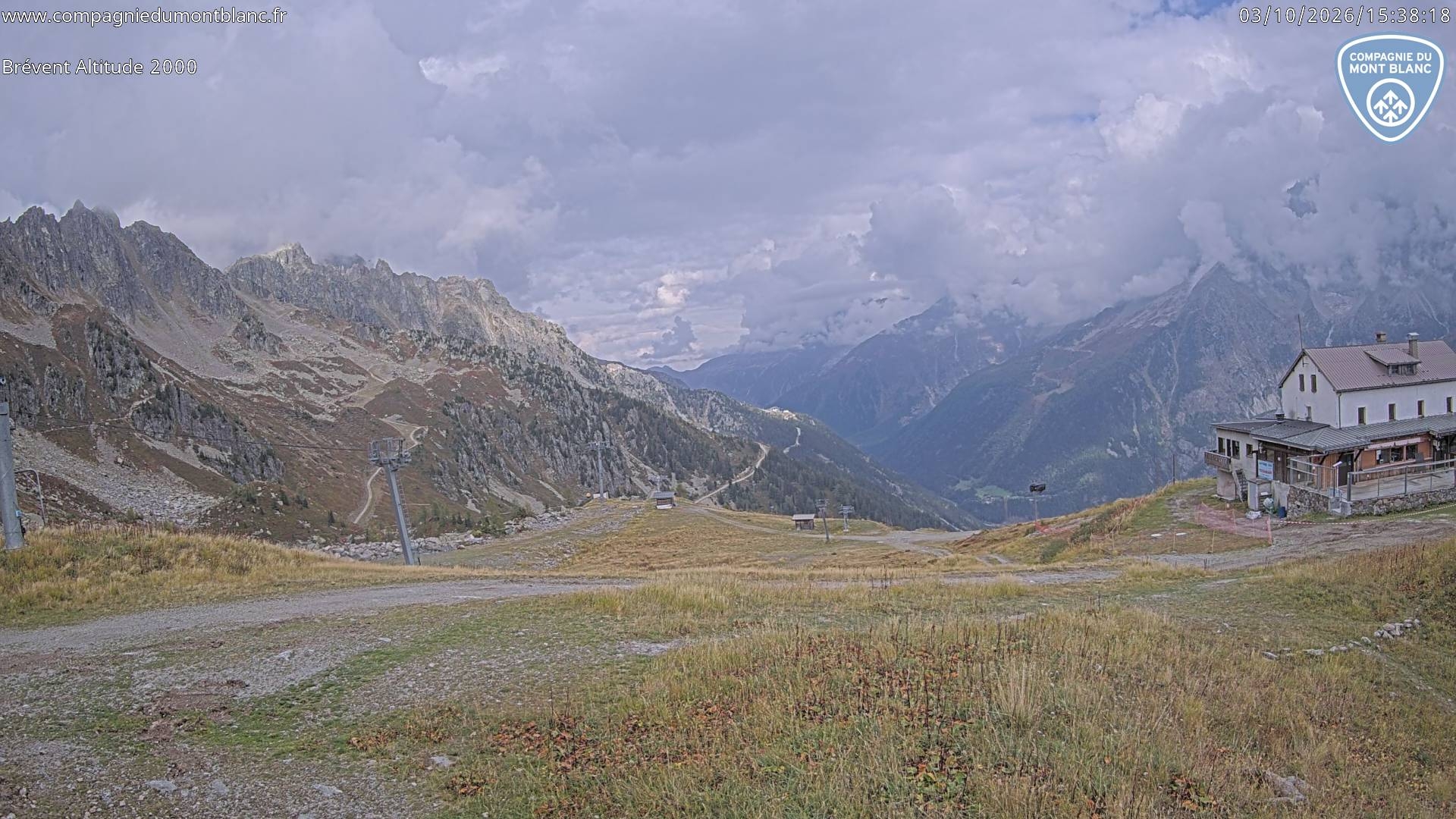 Brevent - Altitude 2000 webcam at Chamonix