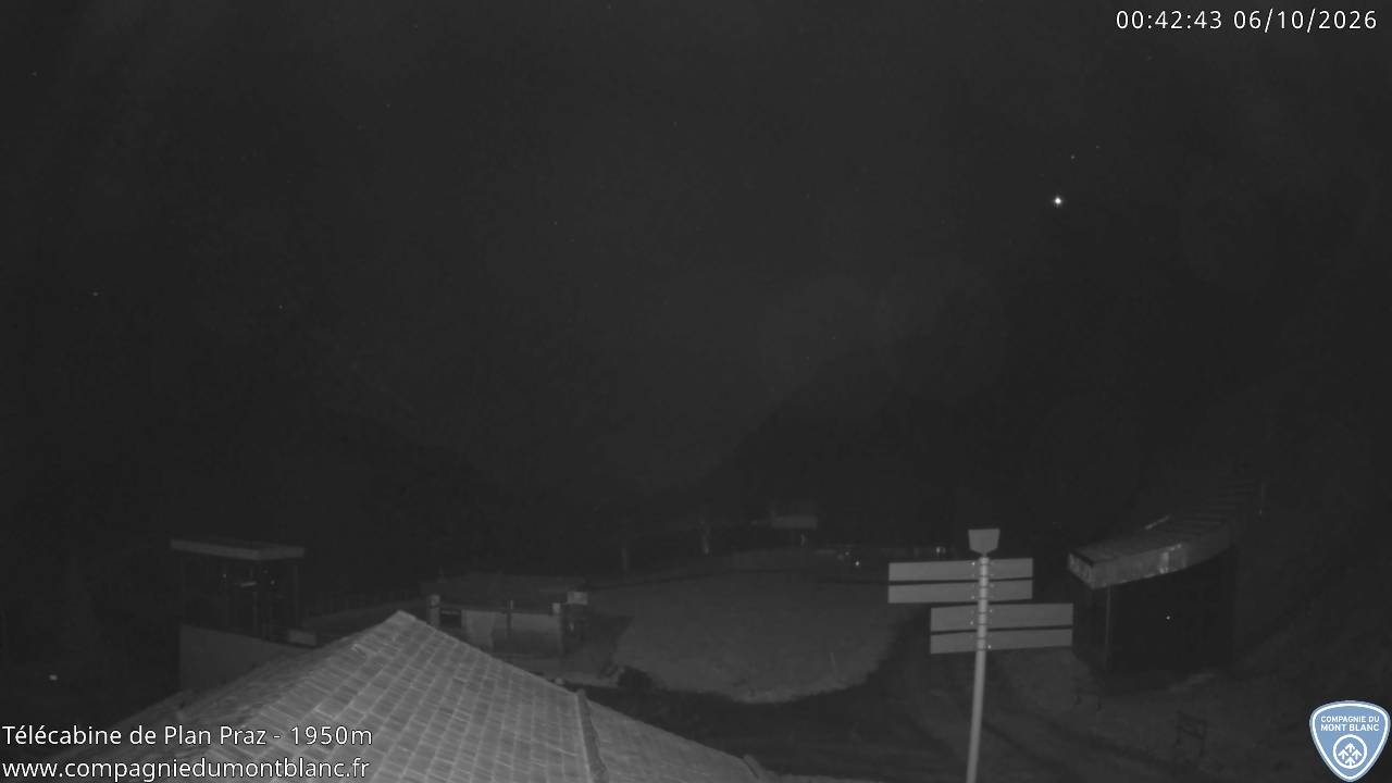 Brevent - Top of Planpraz gondola webcam at Chamonix