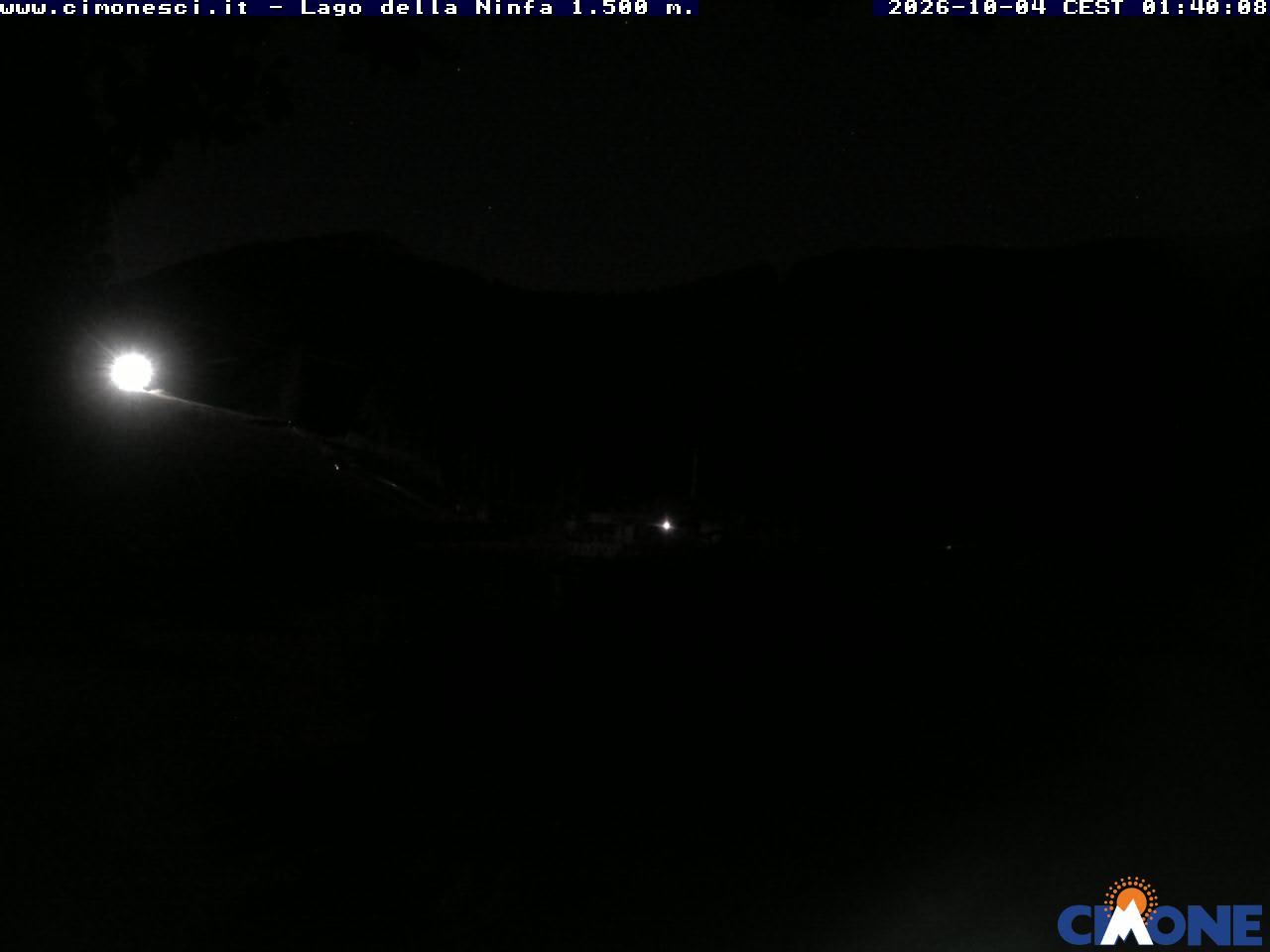 Lago della Ninfa webcam at Cimone
