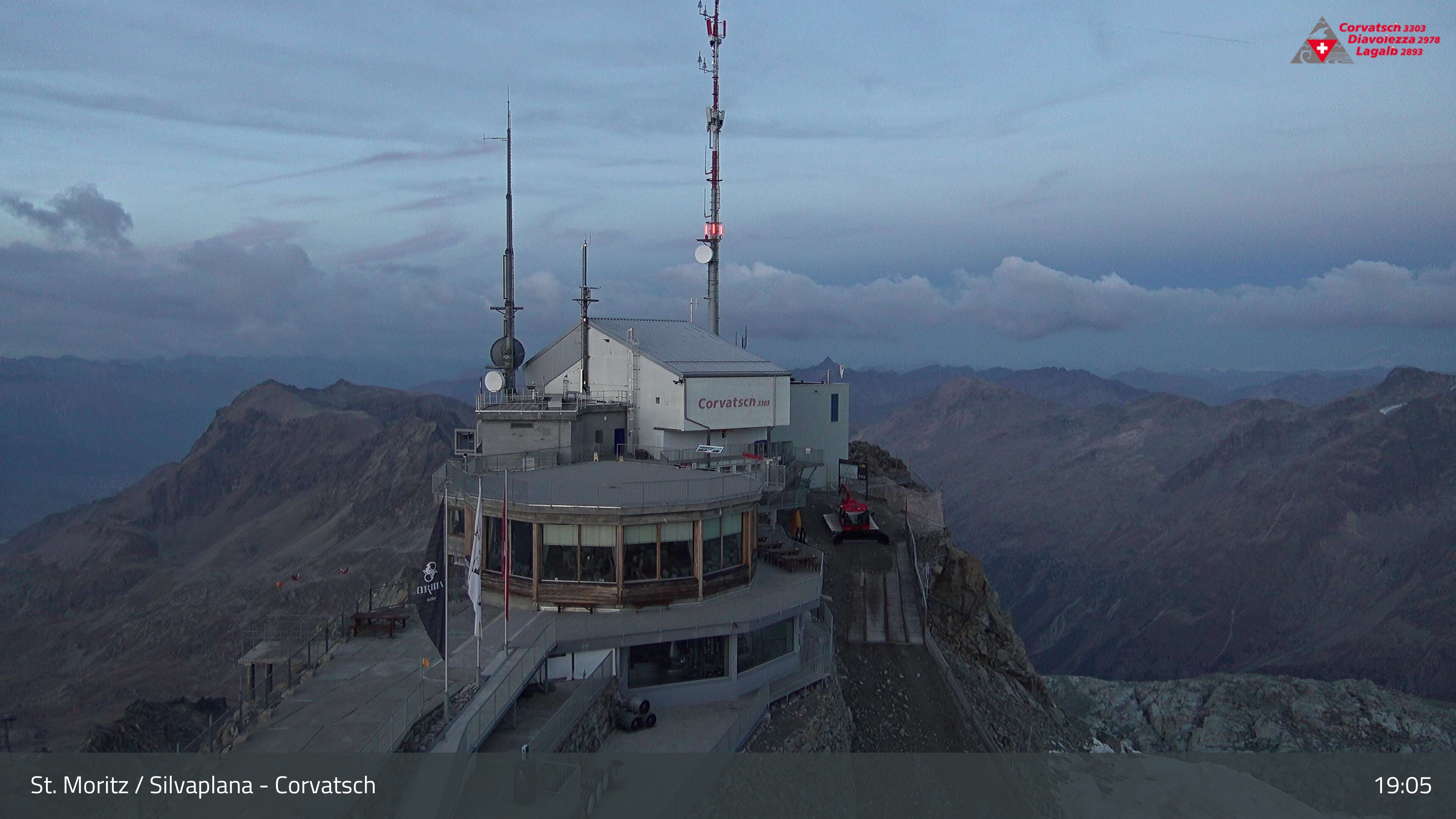 Corvatsch Summit webcam at Corvatsch