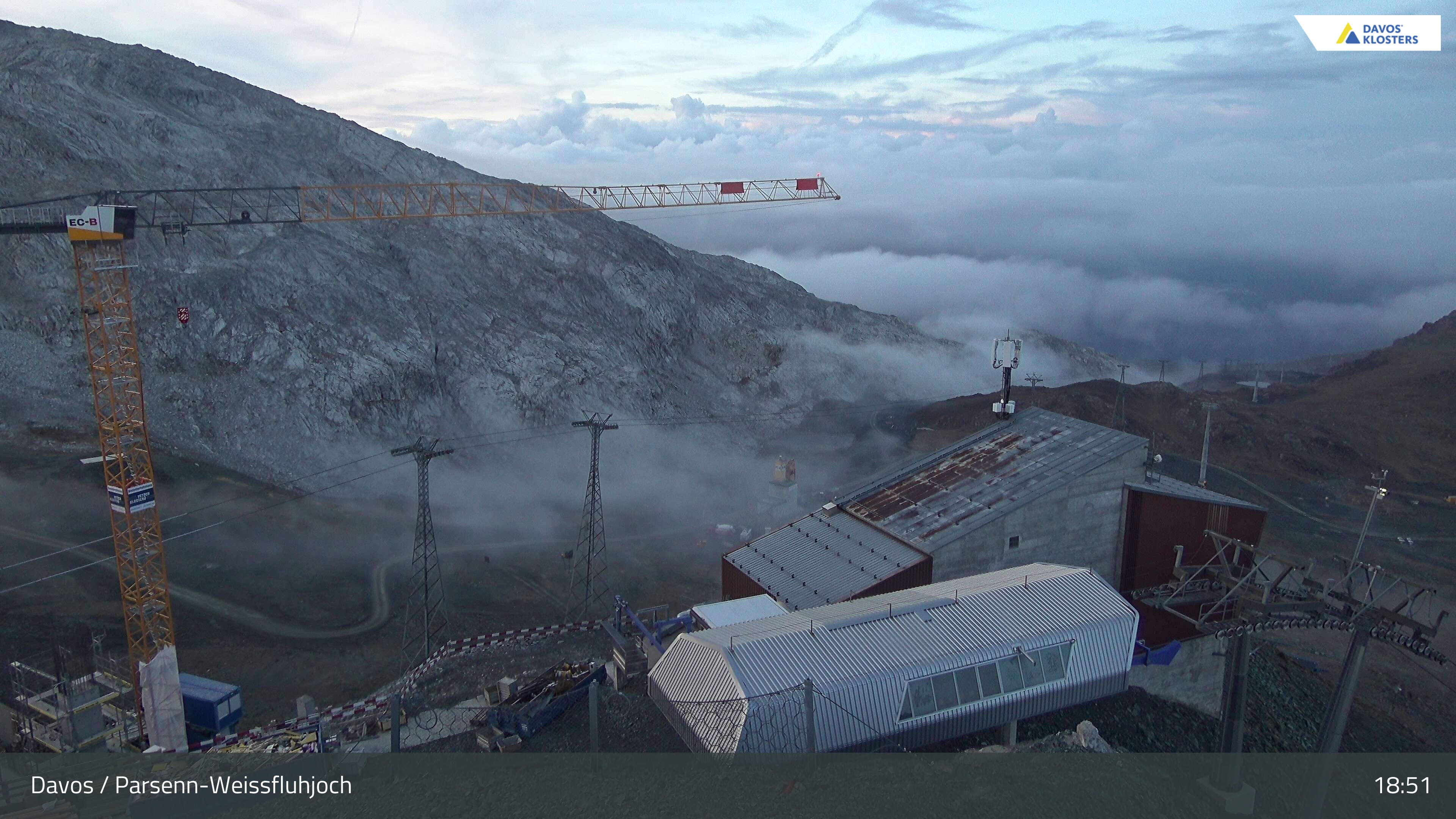 Weissfluhjoch 2 webcam at Davos