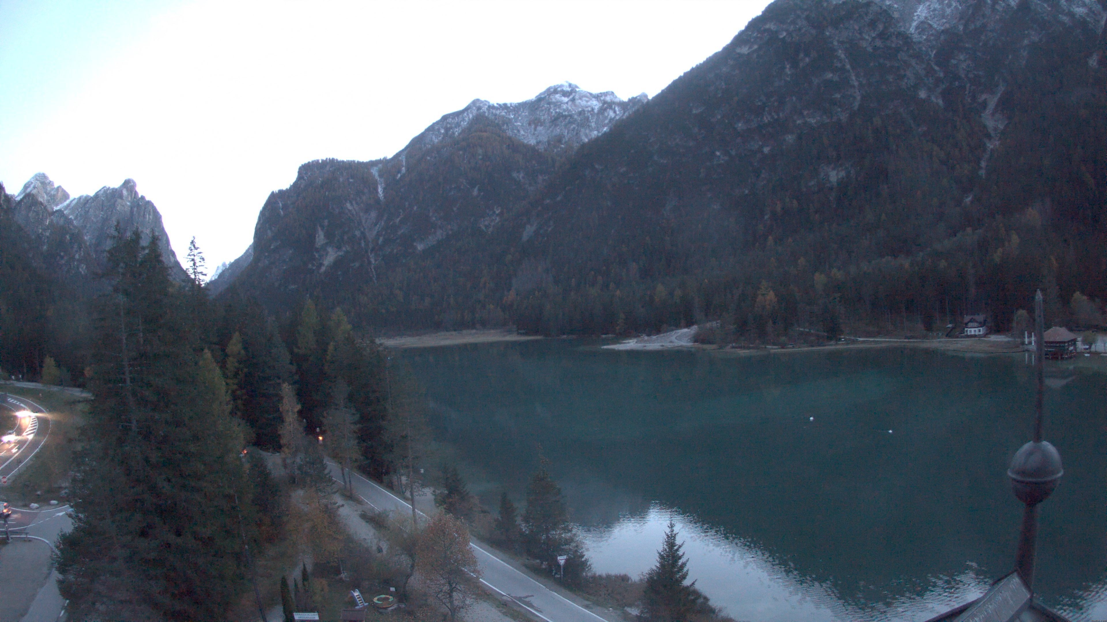 Lake Dobbiaco webcam at Dobbiaco