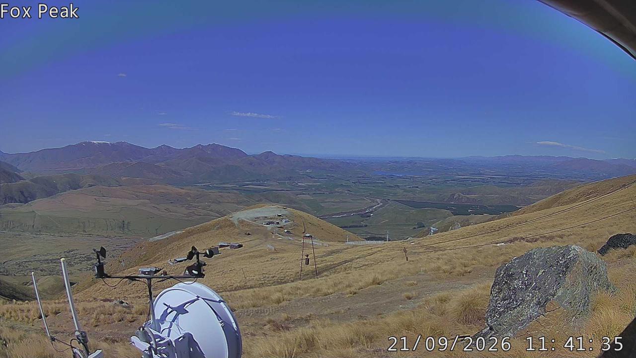 Tasman Tow Shed webcam at Fox Peak