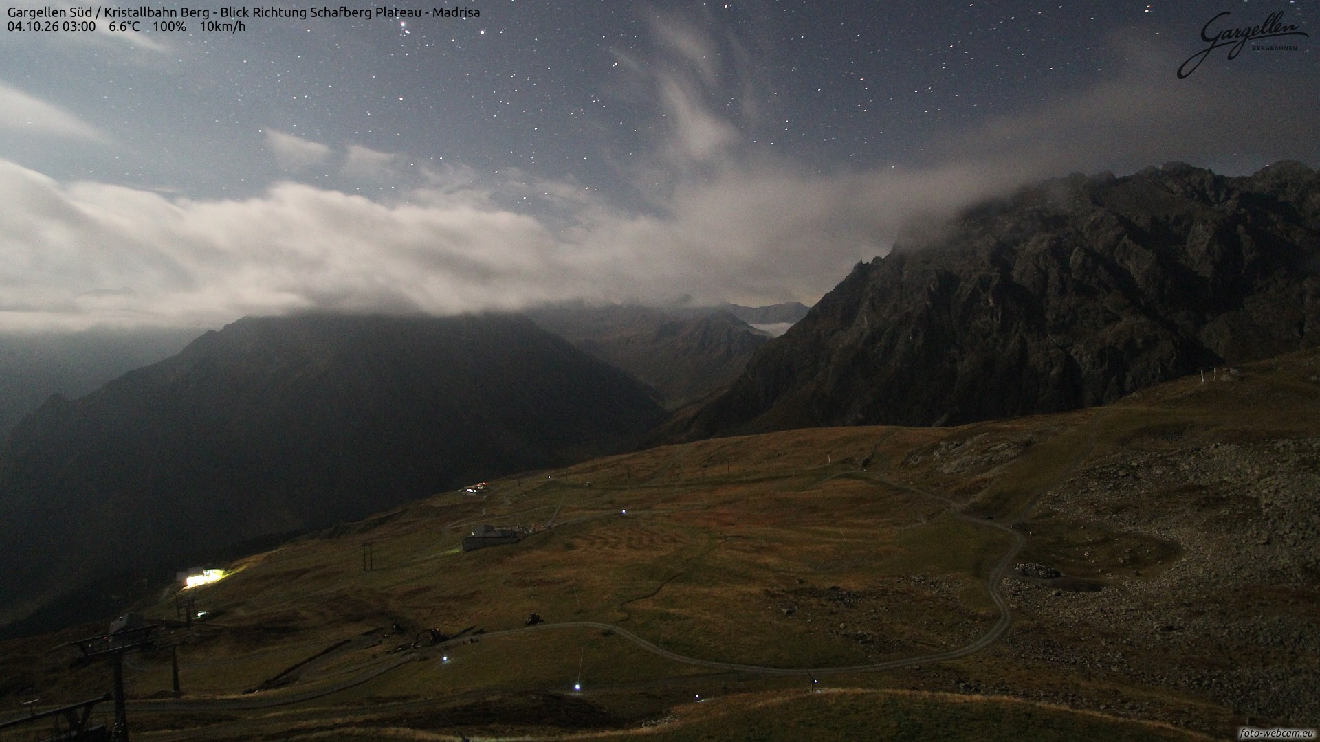 Top of Kristallbahn (South) webcam at Gargellen