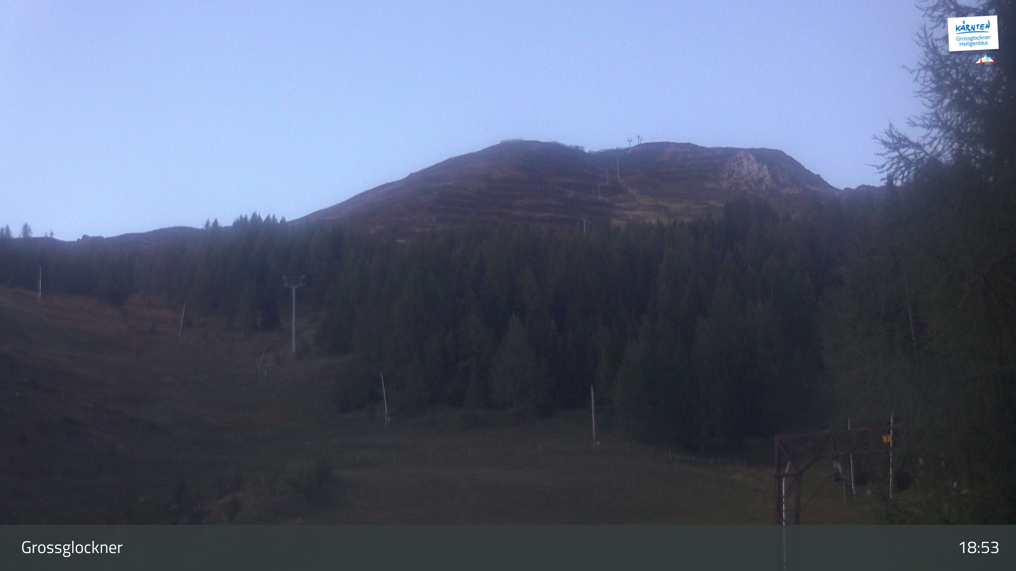 Rossbach mid-station - Bottom of Seppenalm webcam at Heiligenblut