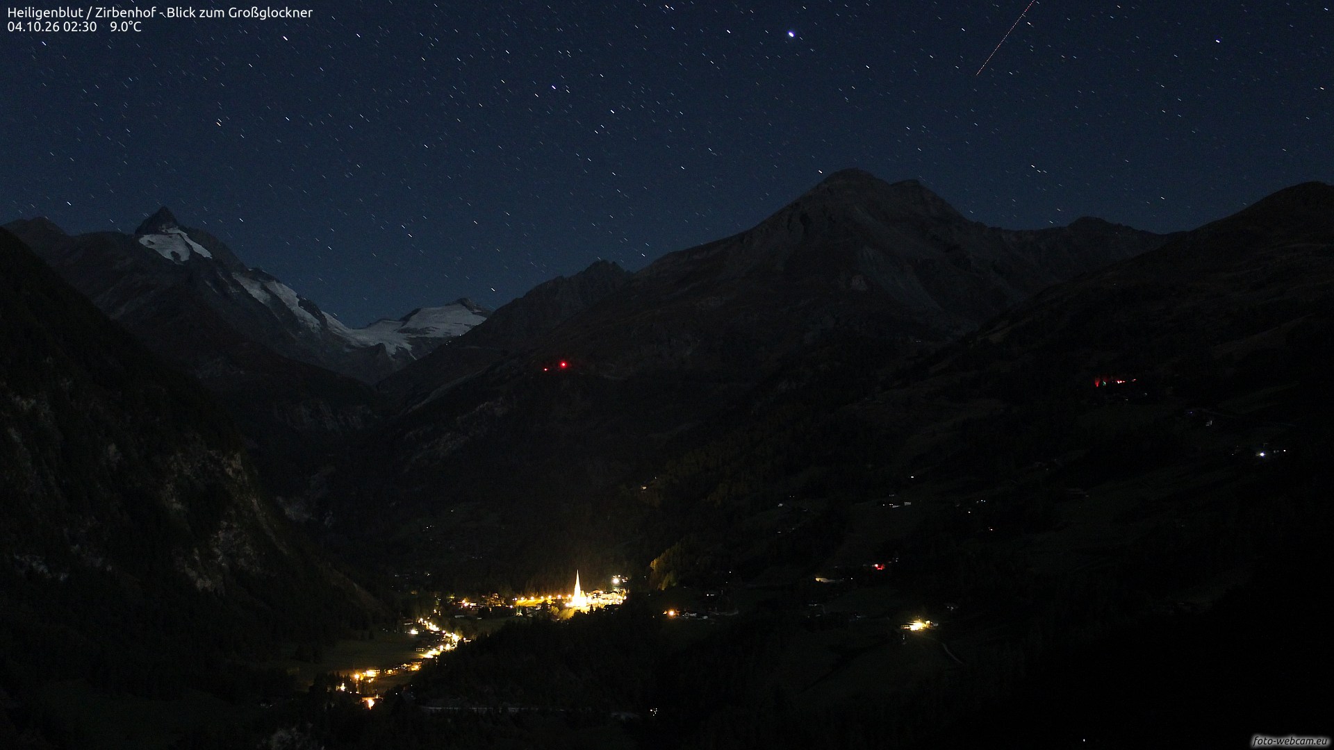 view from Heiligenblut / Zirbenhof webcam at Heiligenblut