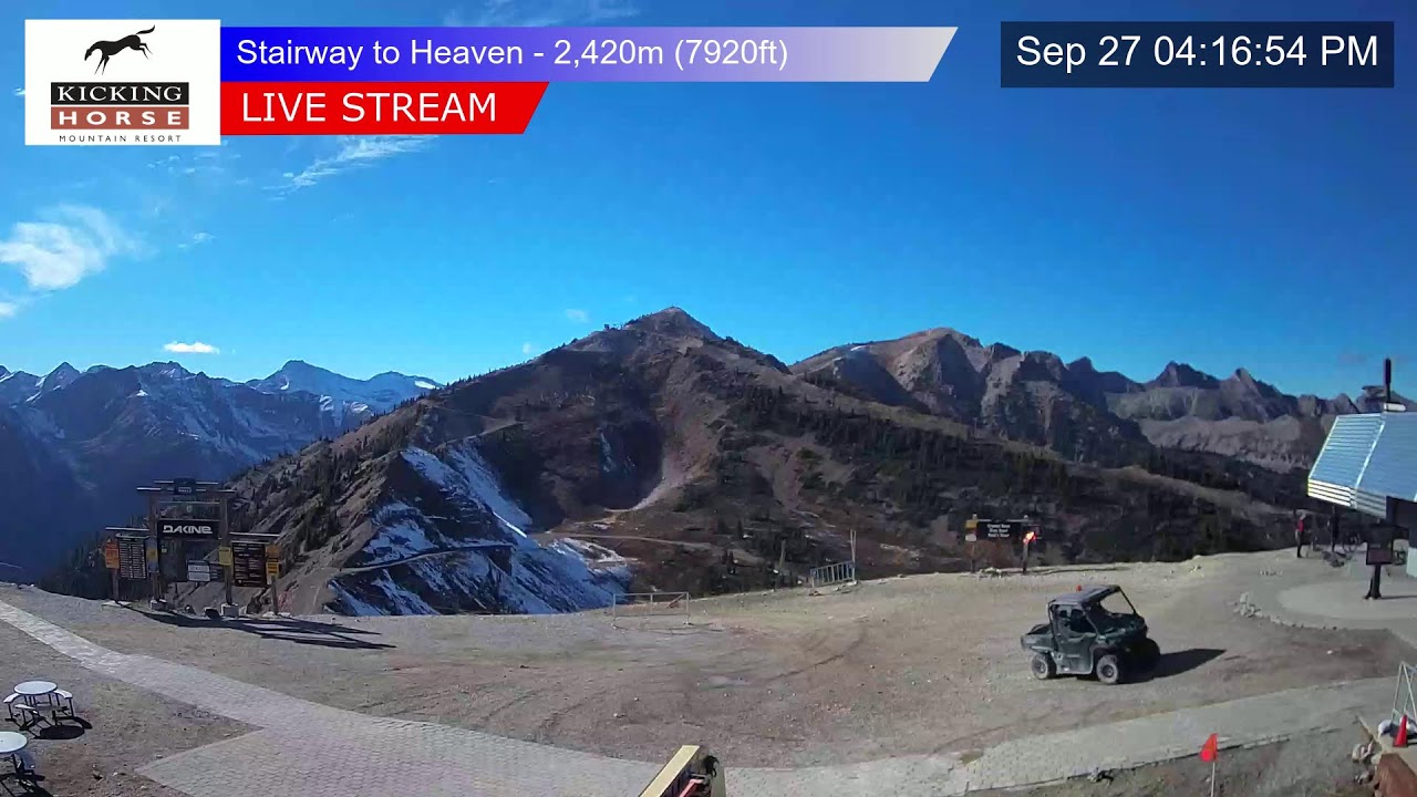Stairway to Heaven webcam at Kicking Horse Mountain Resort