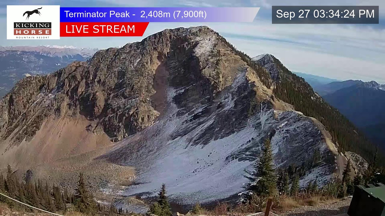 Terminator Peak webcam at Kicking Horse Mountain Resort