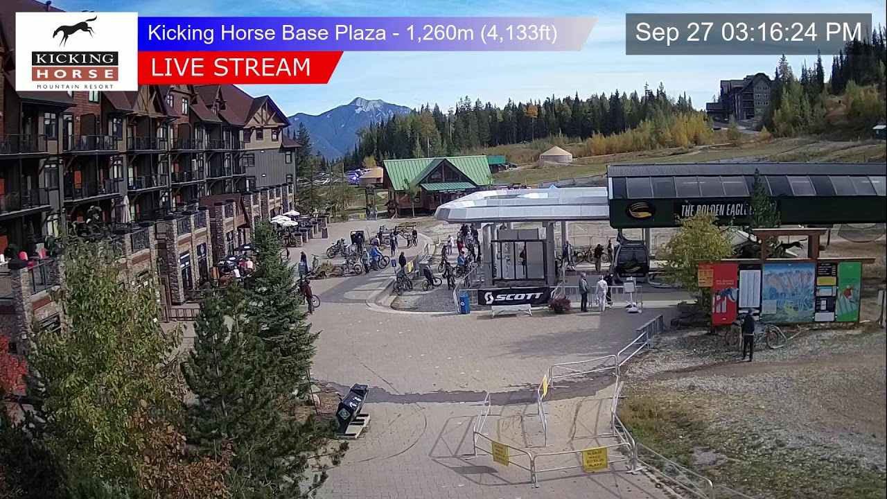 Cam 4 webcam at Kicking Horse Mountain Resort