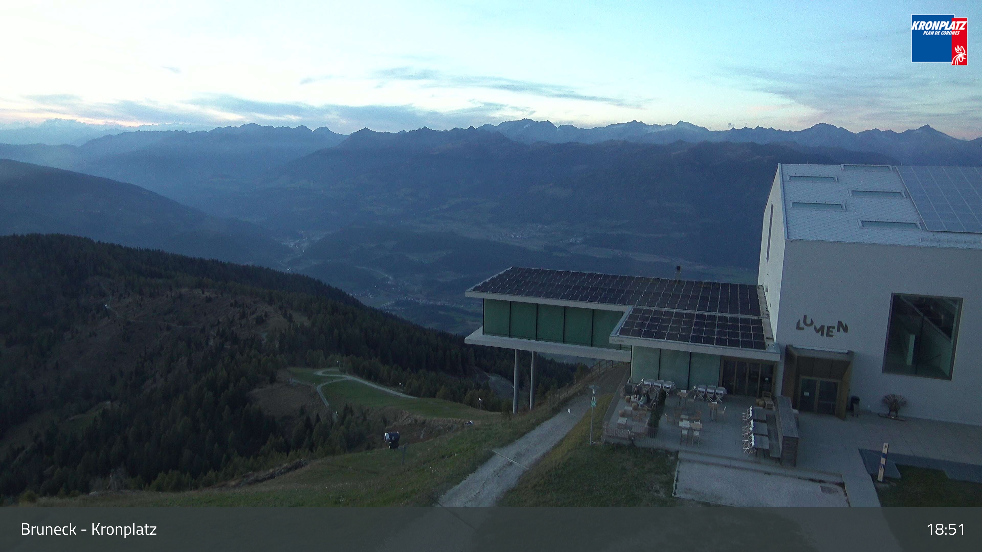 Bruneck webcam at Kronplatz