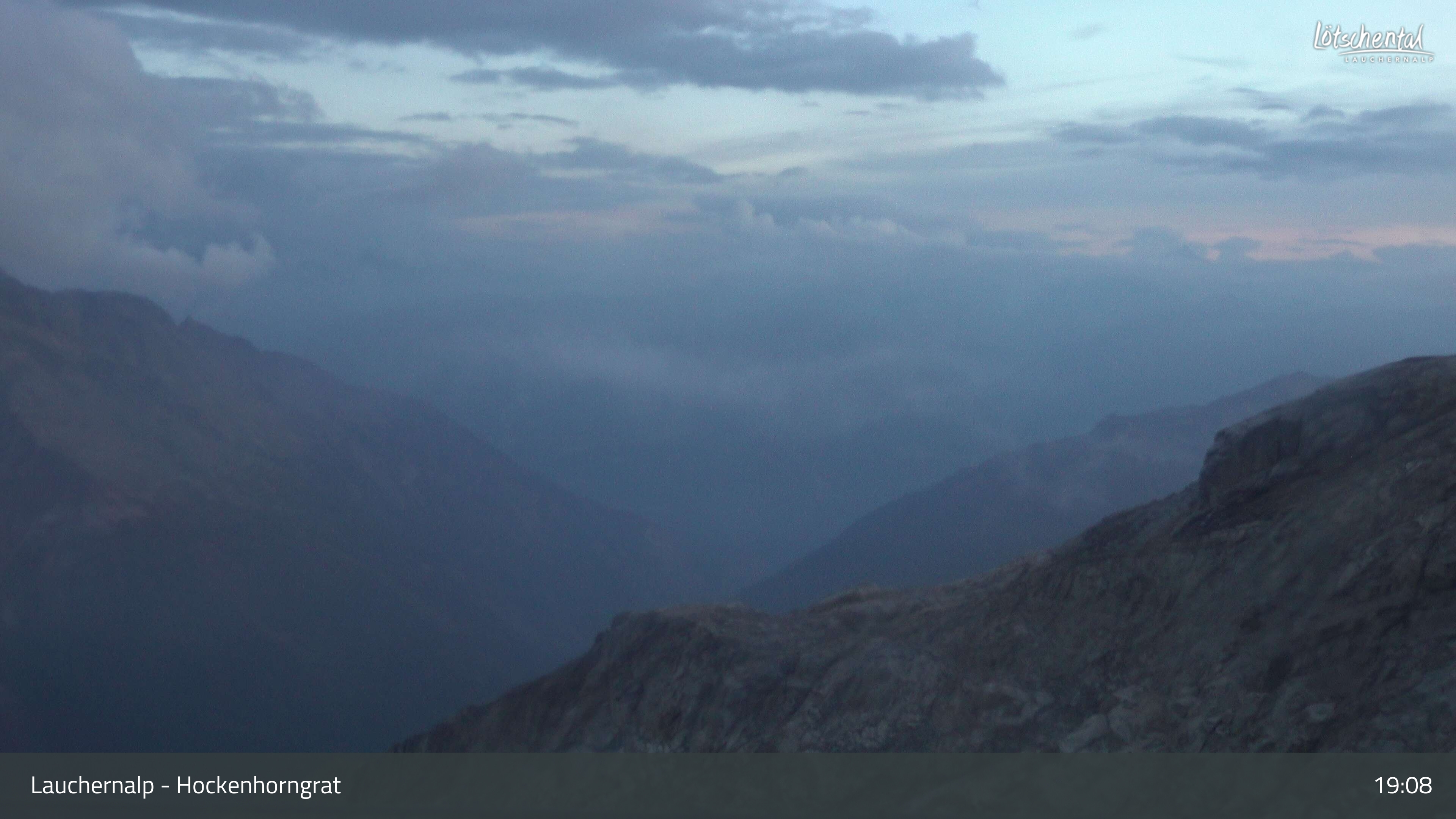 Hockenhorngrat webcam at Lauchernalp
