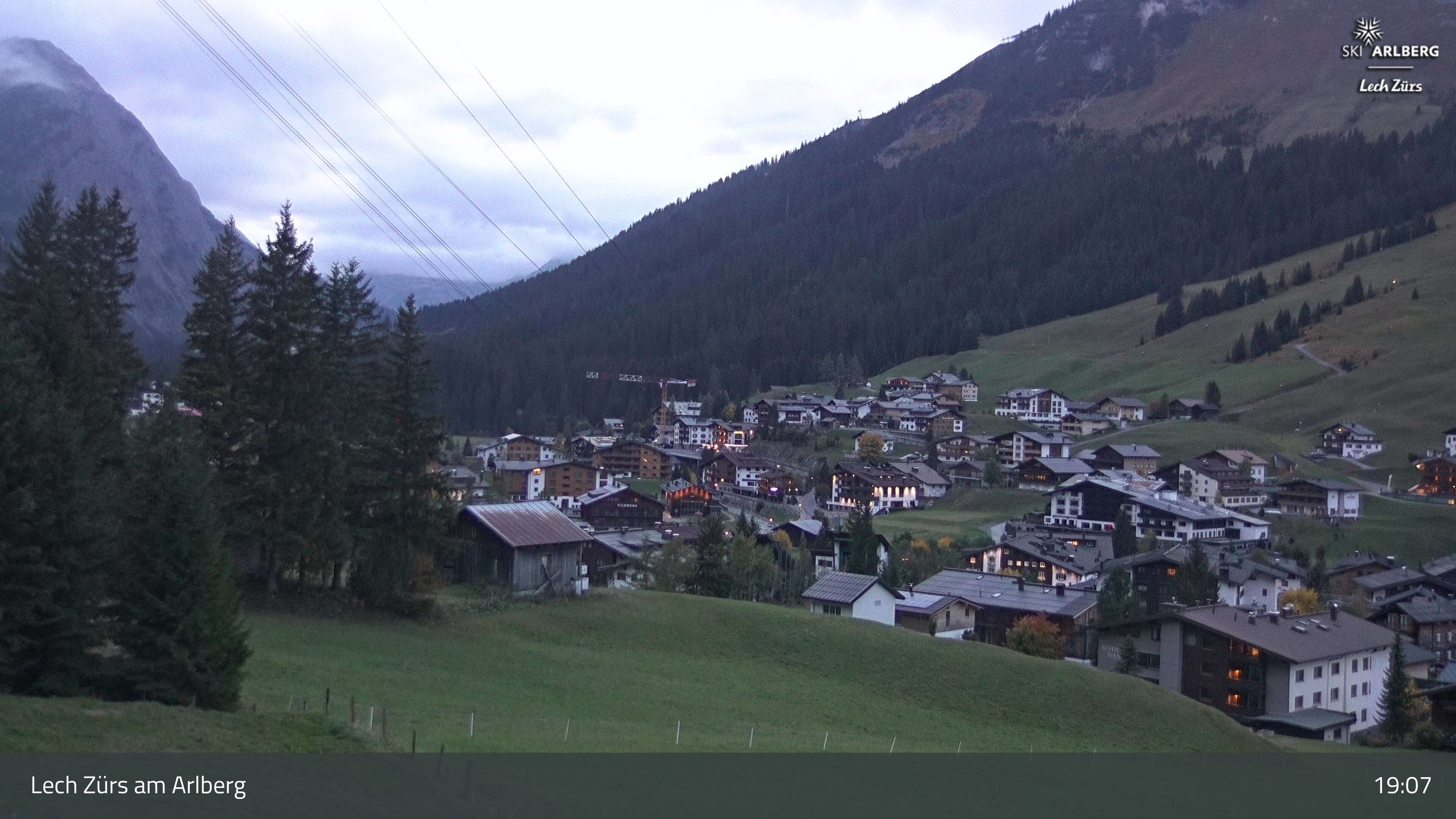 Fluhen webcam at Lech Zurs