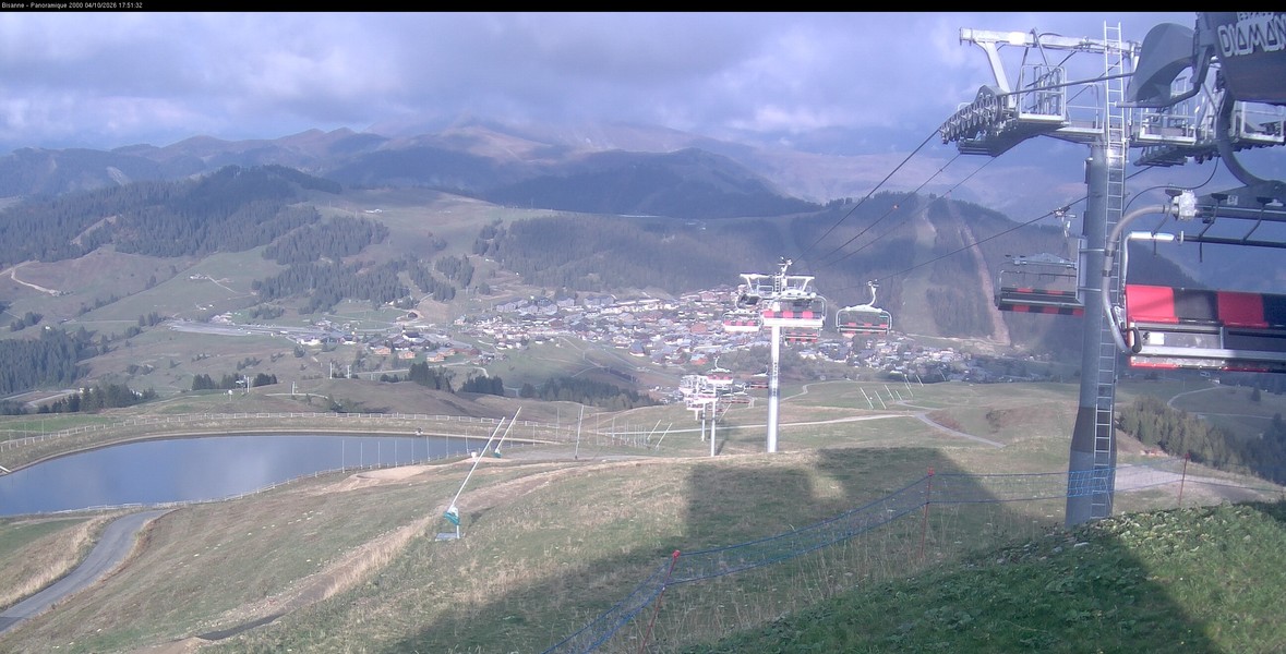 Top of Bisanne chair webcam at Les Saisies