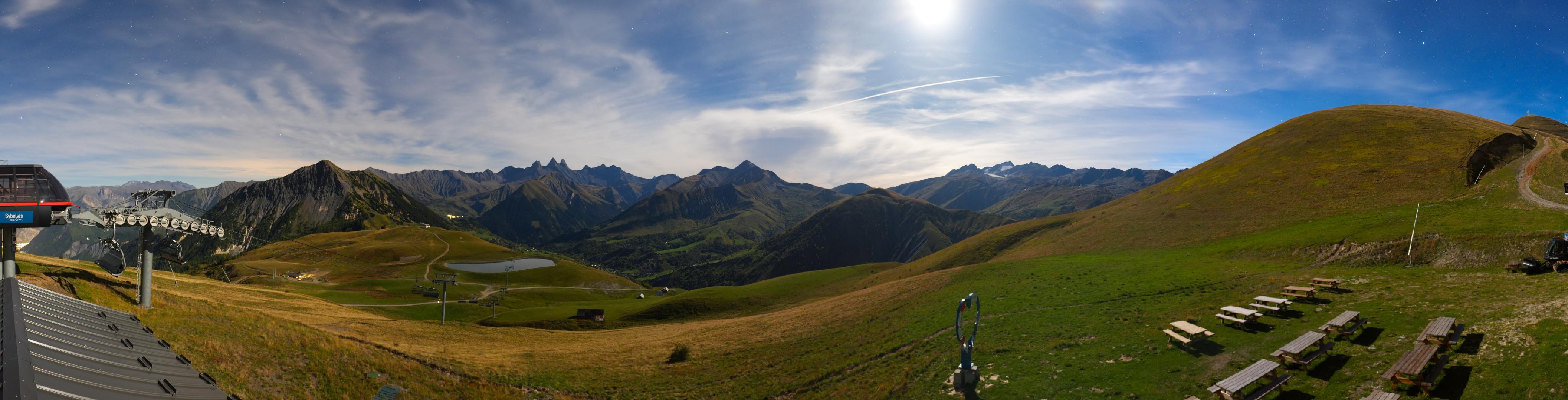 Panoramique webcam at Les Sybelles