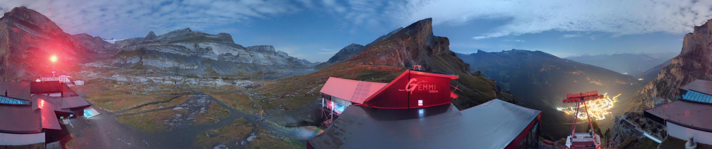 Gemmi webcam at Leukerbad