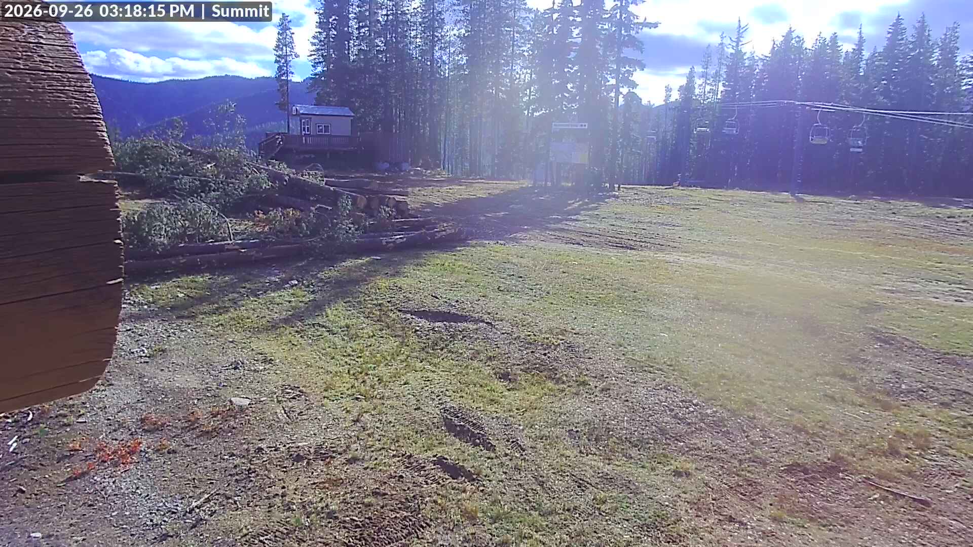 Lookout Pass Summit Patrol Hut webcam