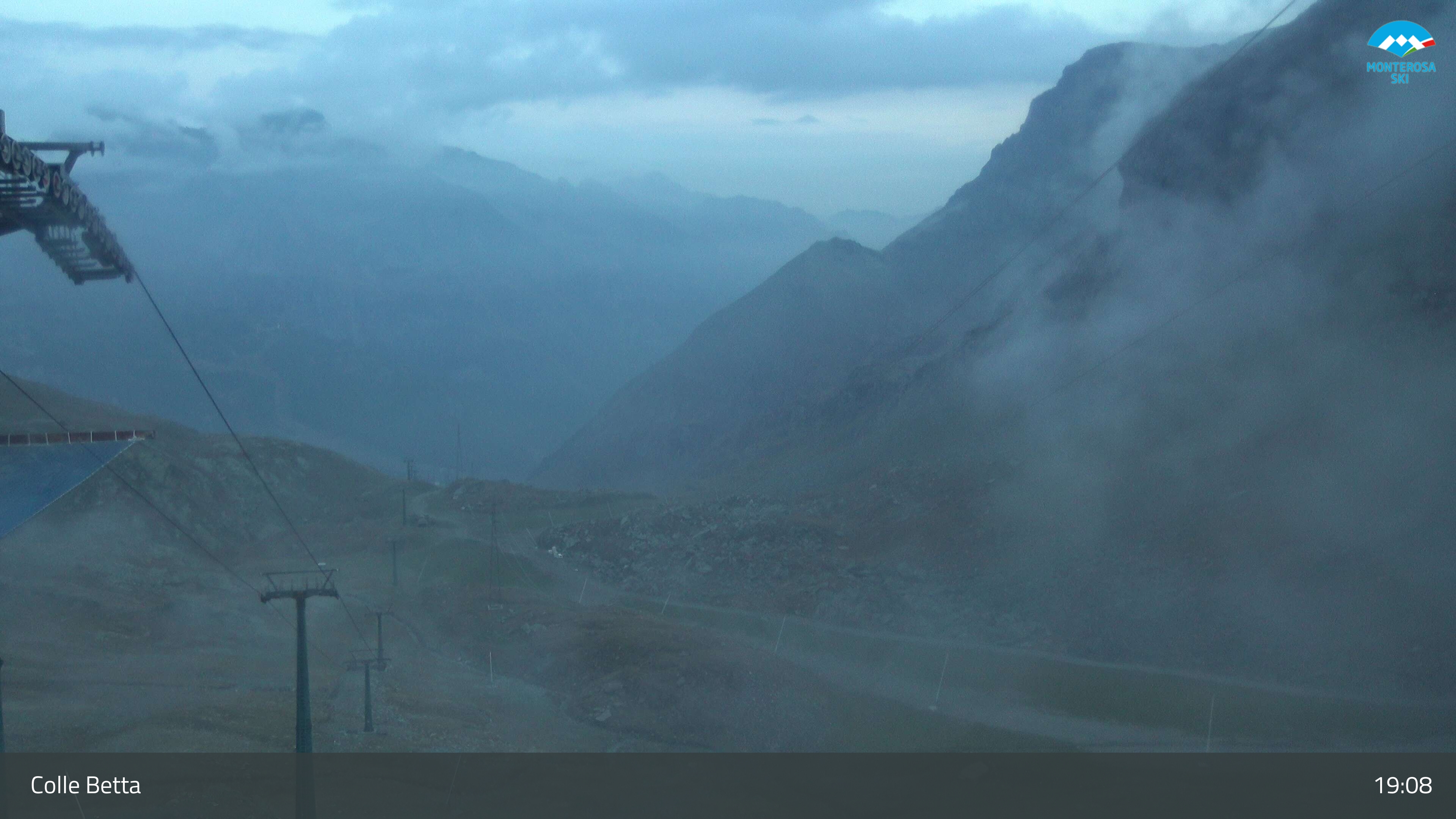 Colle Betta webcam at Monterosa Ski
