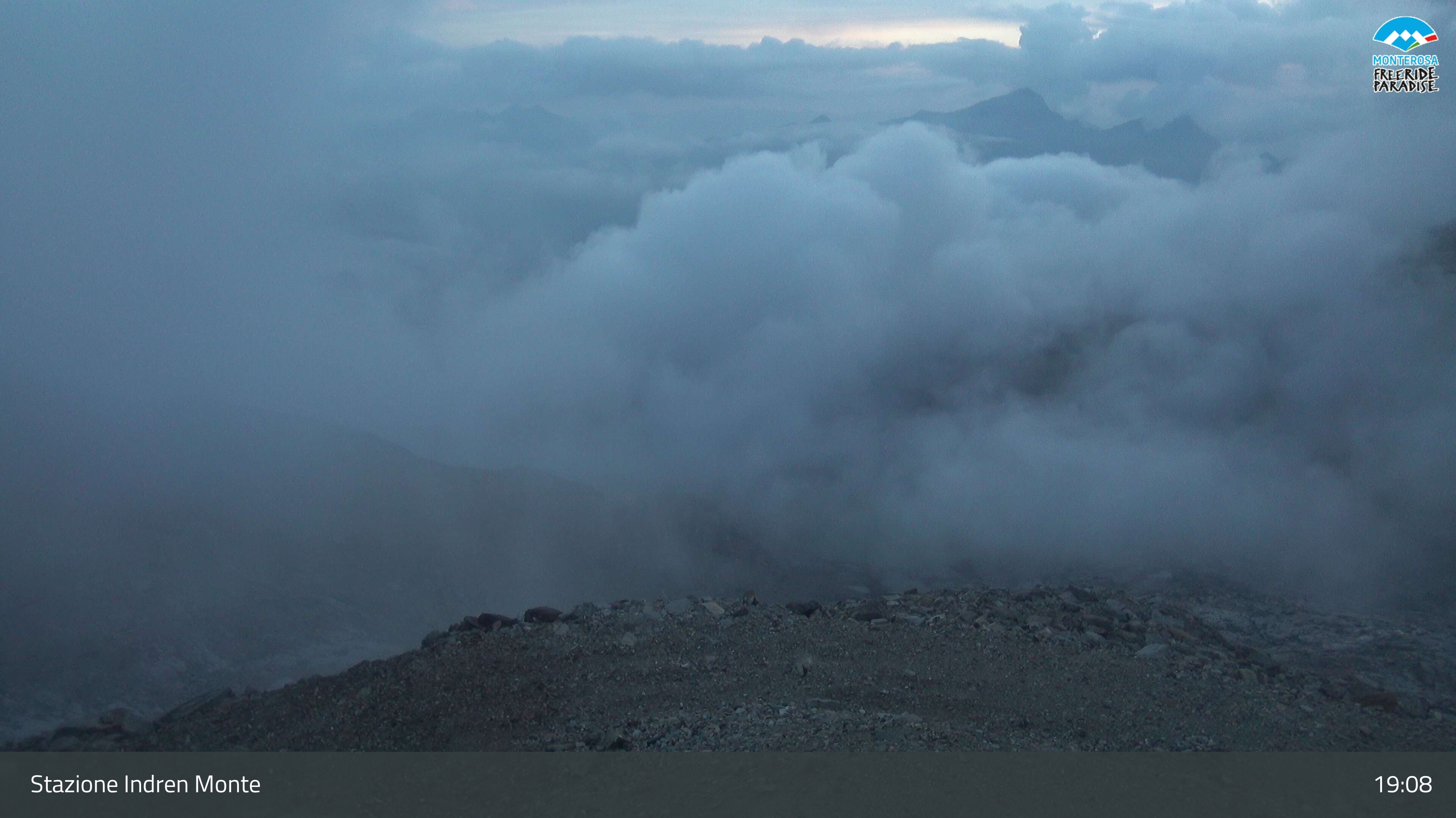 Indren Monte webcam at Monterosa Ski