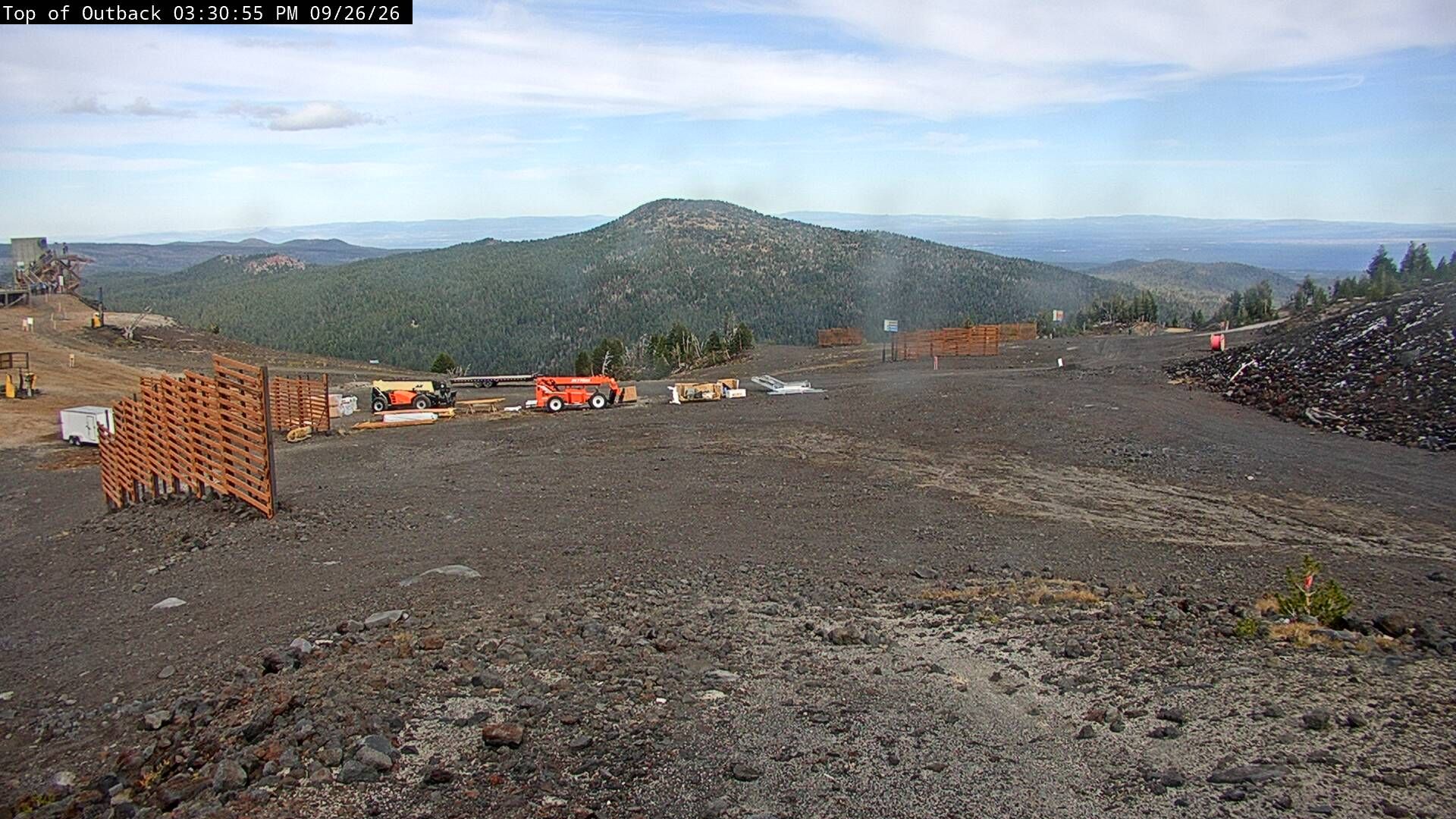 Mt. Bachelor Tumalo Mountain and Top of Pine Marten webcam