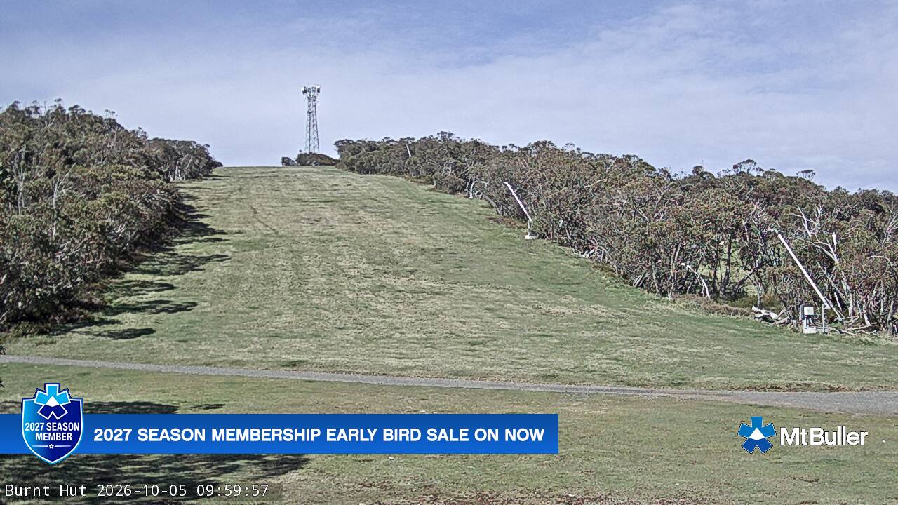 Burnt Hut webcam at Mt Buller