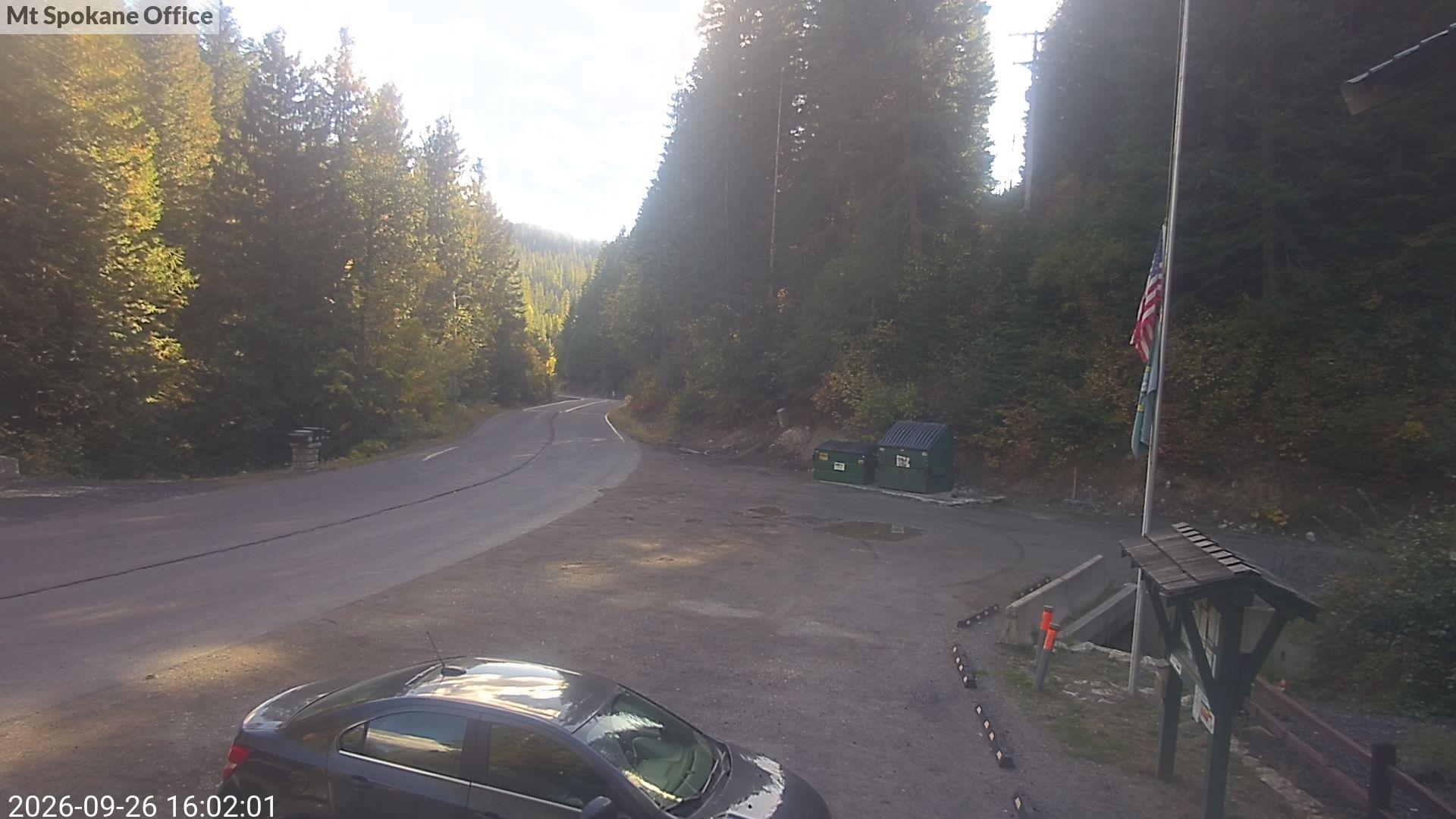 Park Office webcam at Mt. Spokane