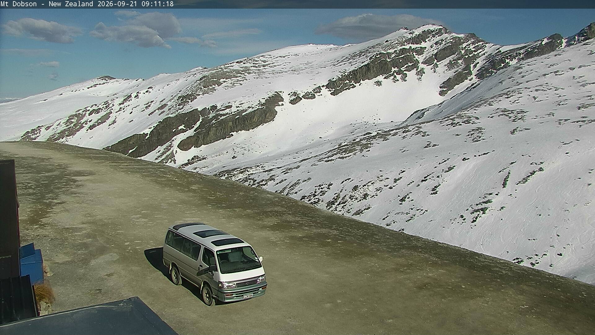 Car Park webcam at Mt Dobson