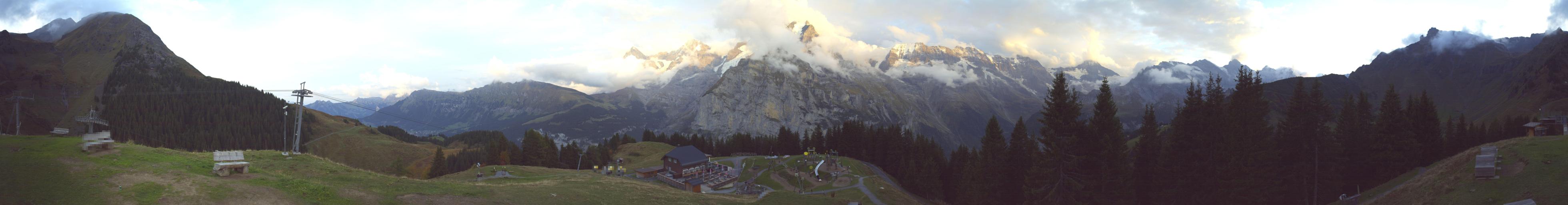 Allmendhubel webcam at Murren Schilthorn