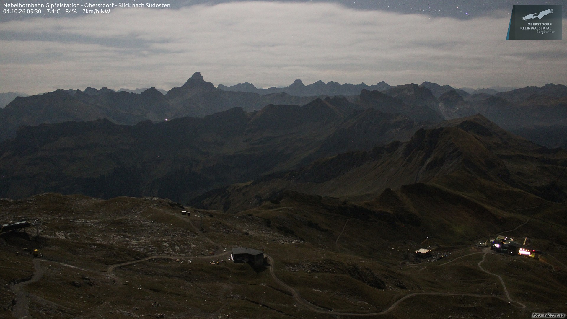 Top of Nebelhornbahn III webcam at Nebelhorn