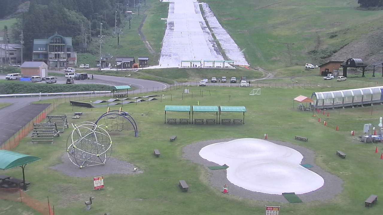 Hikage Slope (660m) webcam at Nozawa Onsen