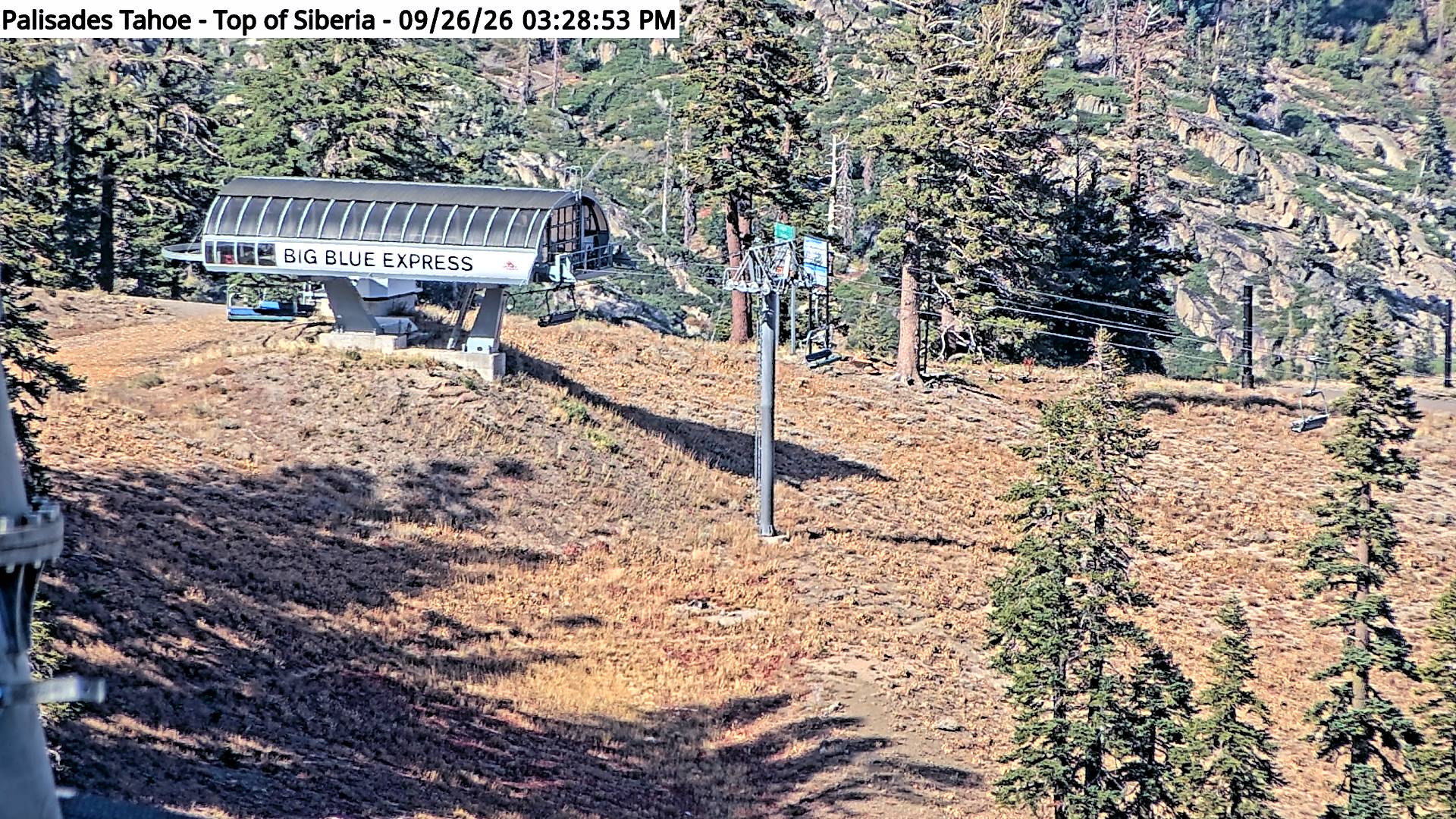 Palisades Tahoe Top of Siberia webcam