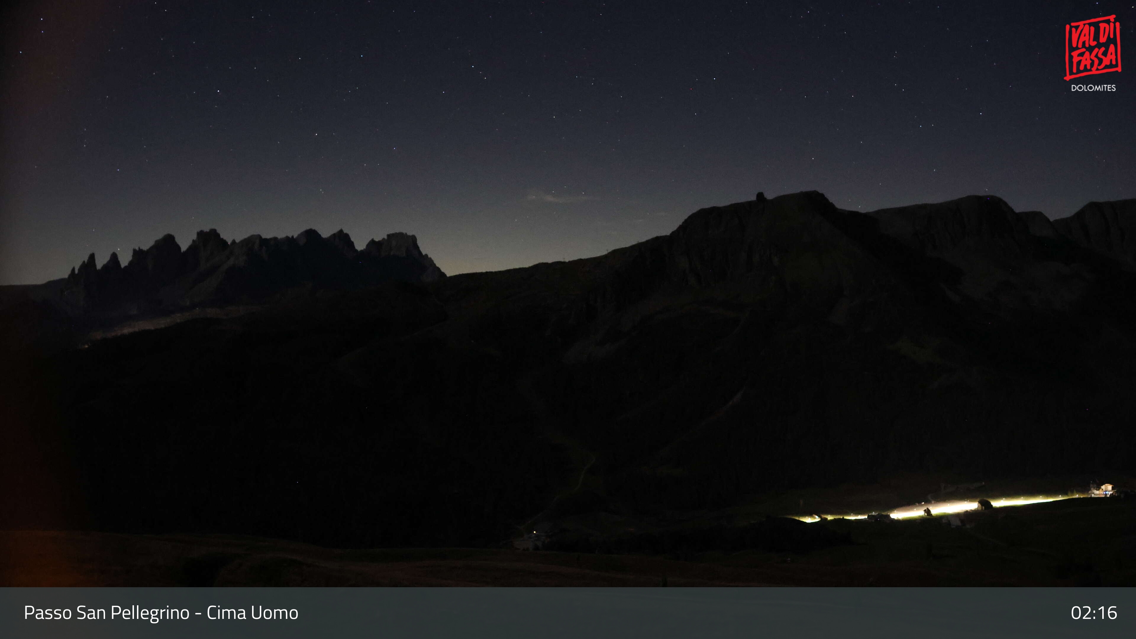 Cima Uomo webcam at Passo San Pellegrino