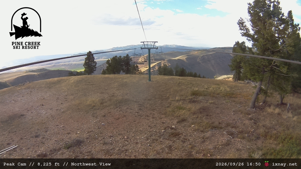 Peak webcam at Pine Creek