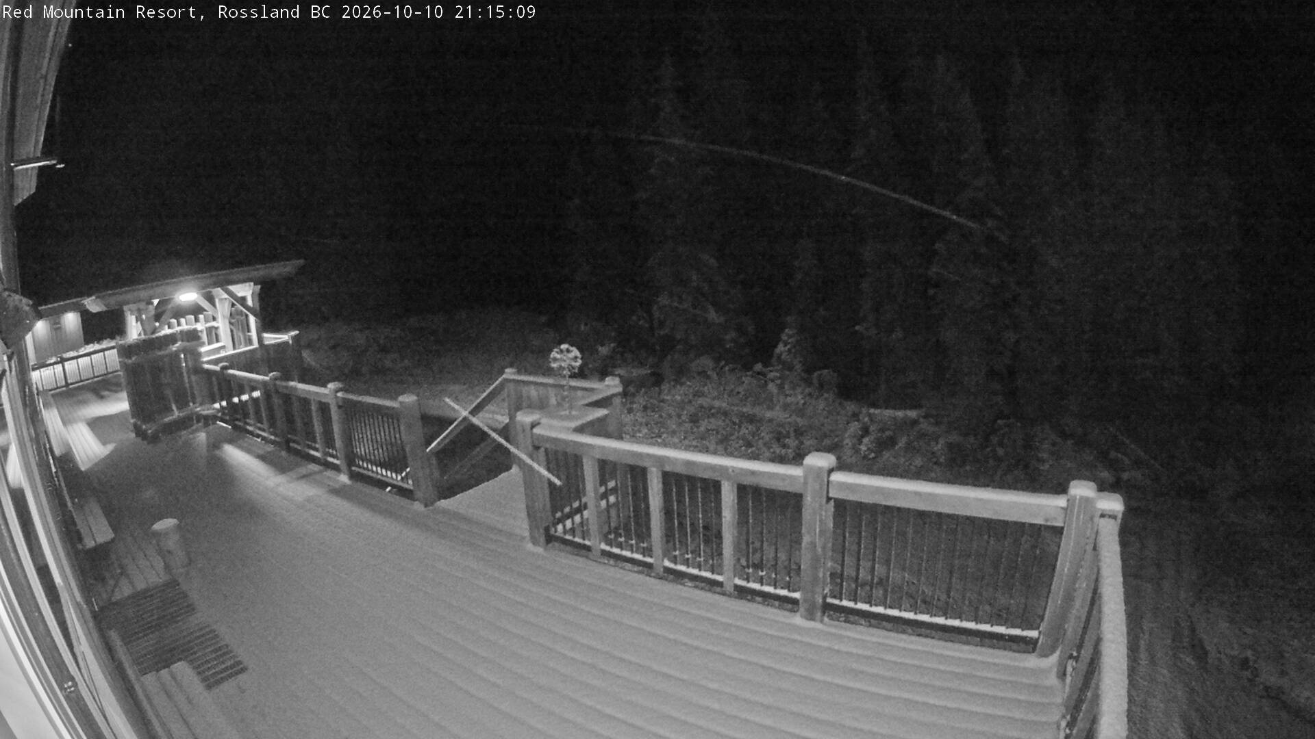 Paradise Lodge Deck webcam at Red Mountain