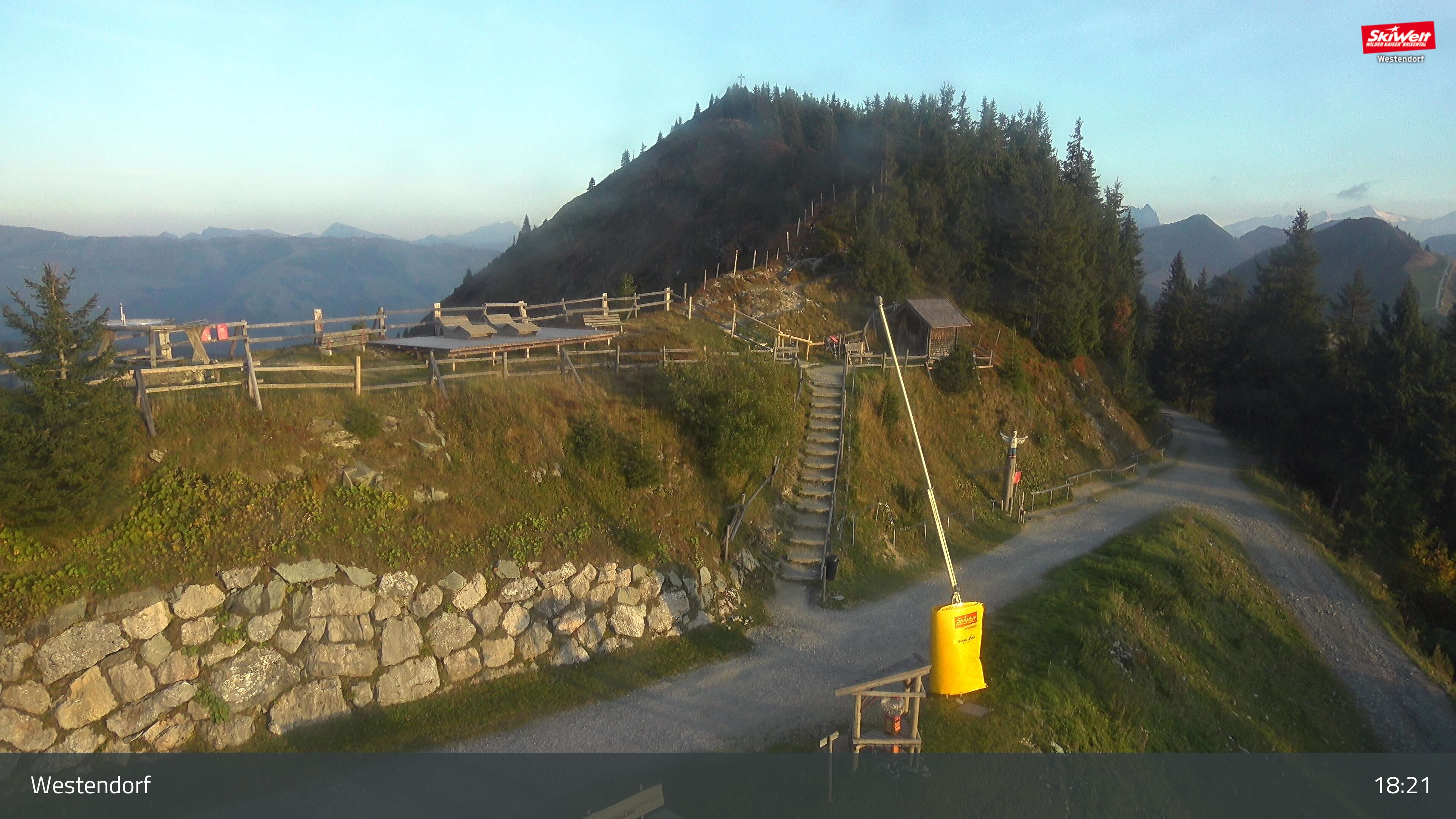 Choralpe - Top of Choralmbahn webcam at Skiwelt Wilder Kaiser Brixental