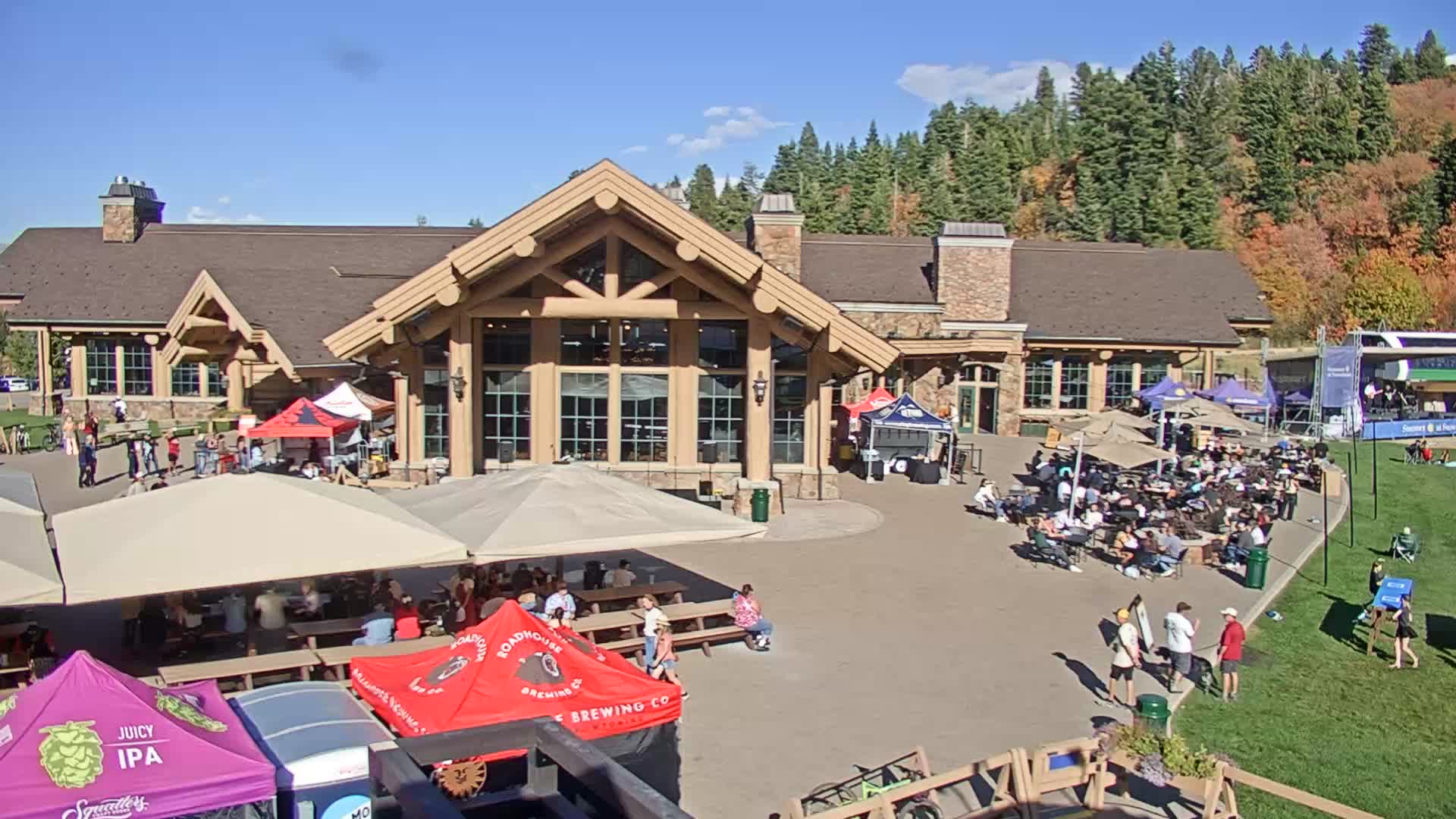 Snowbasin Earls Plaza webcam