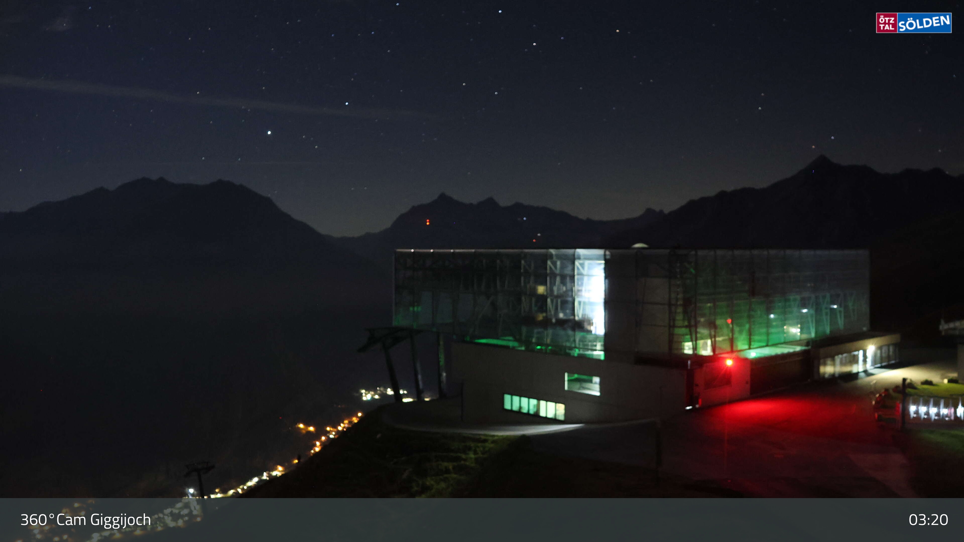 Bottom of Giggijoch webcam at Solden