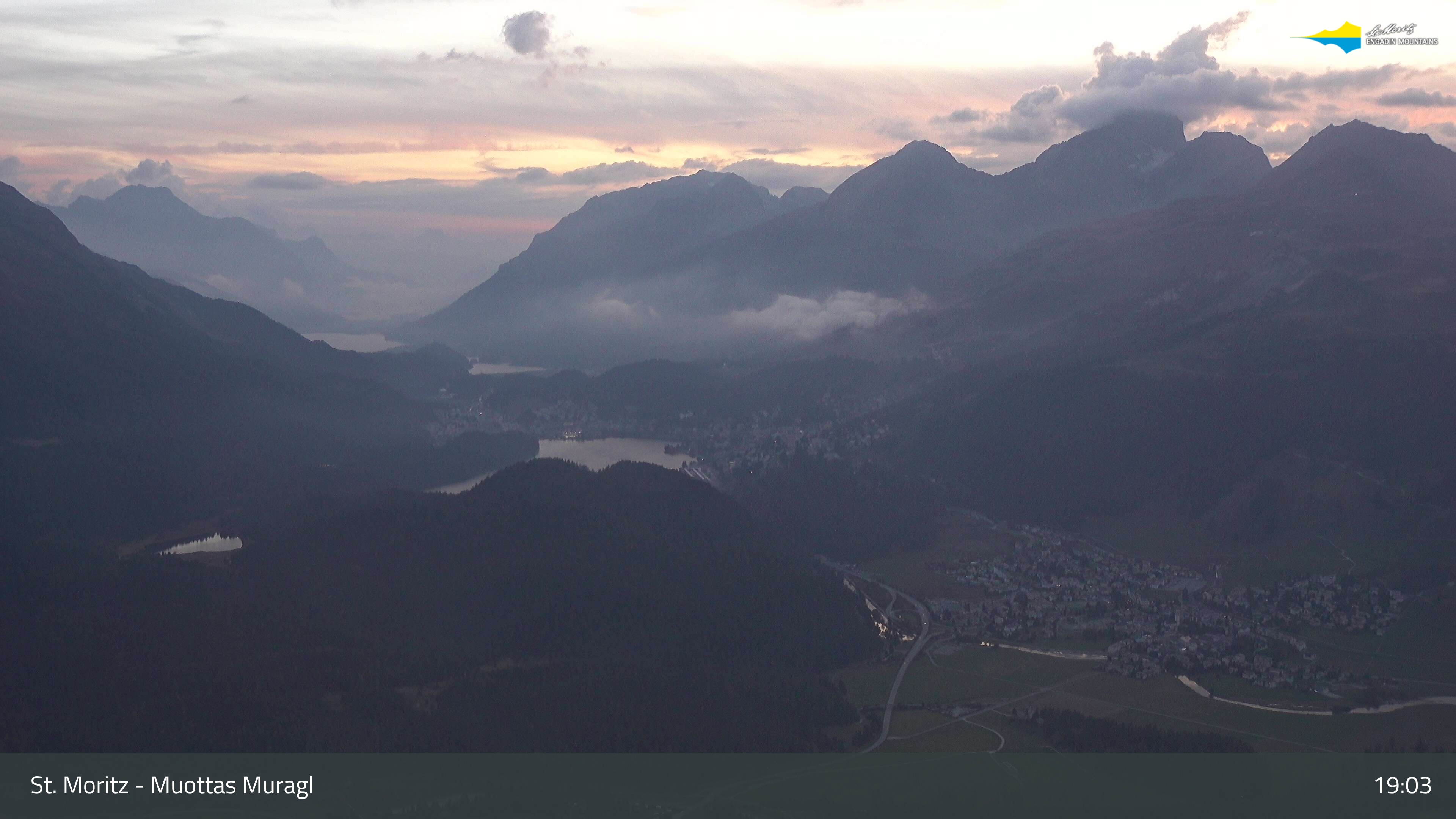 Muottas Muragl webcam at St Moritz
