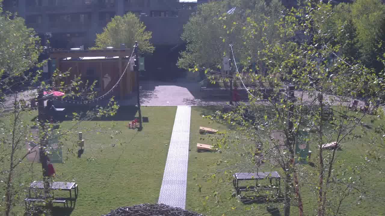 Spruce Peak Village webcam at Stowe