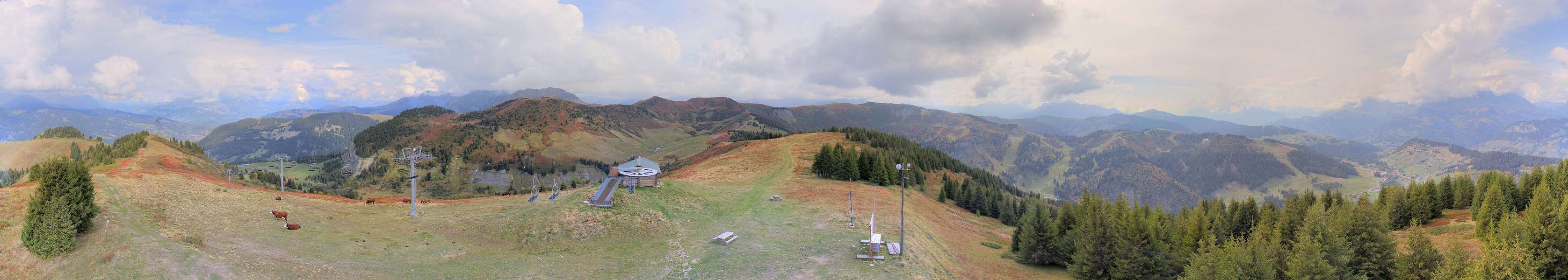 Praz sur Arly - Top of Ban Rouge webcam at Val d'Arly