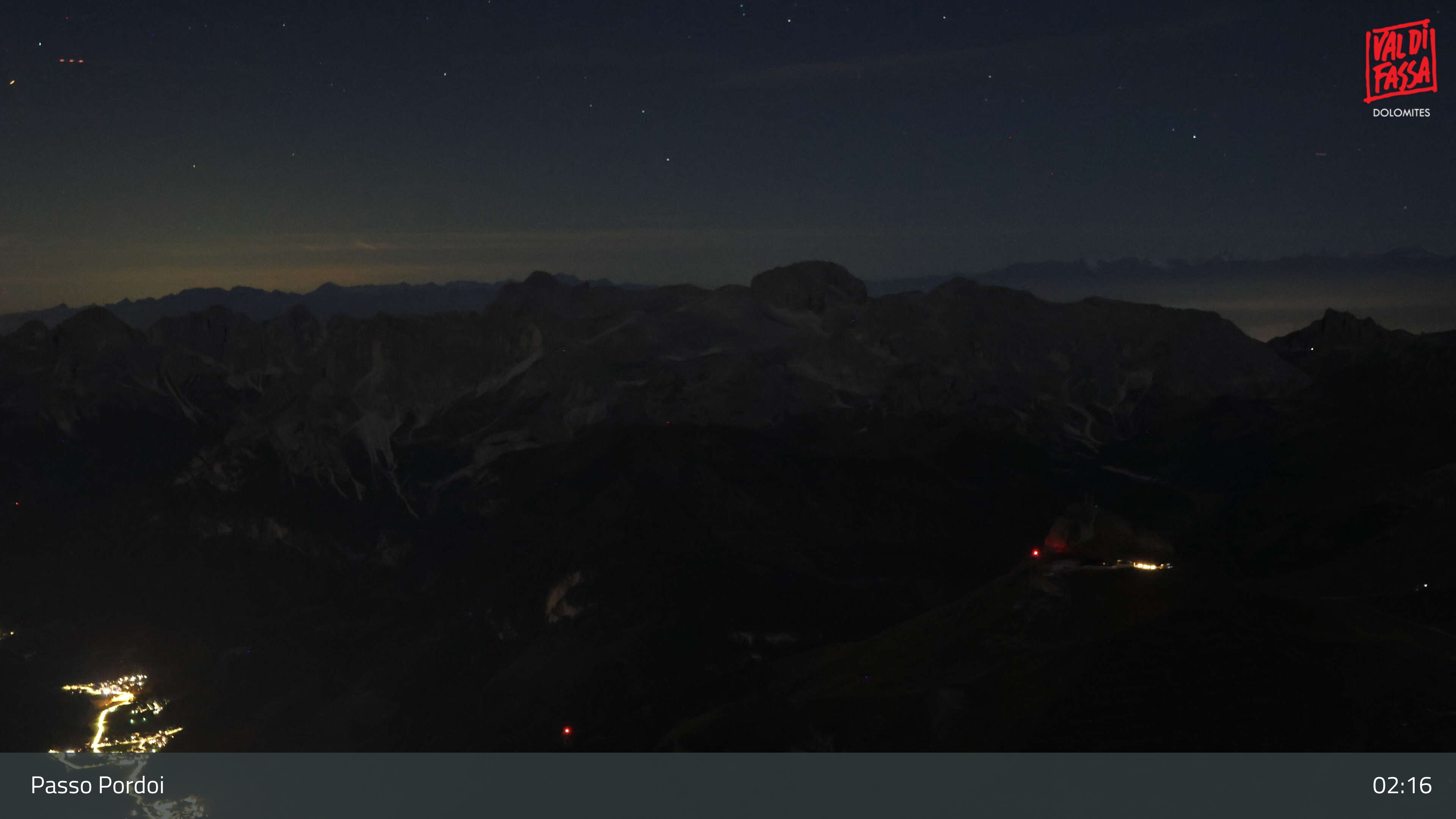 Passo Pordoi webcam at Val di Fassa