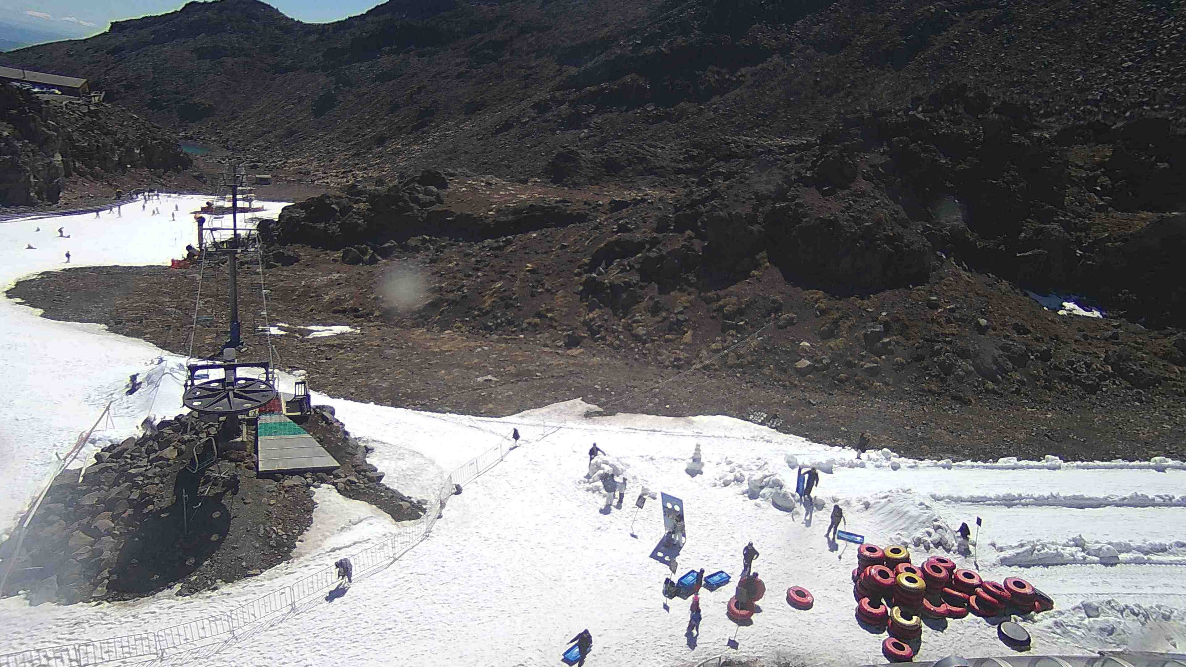 Happy Valley from Sky Waka webcam at Whakapapa