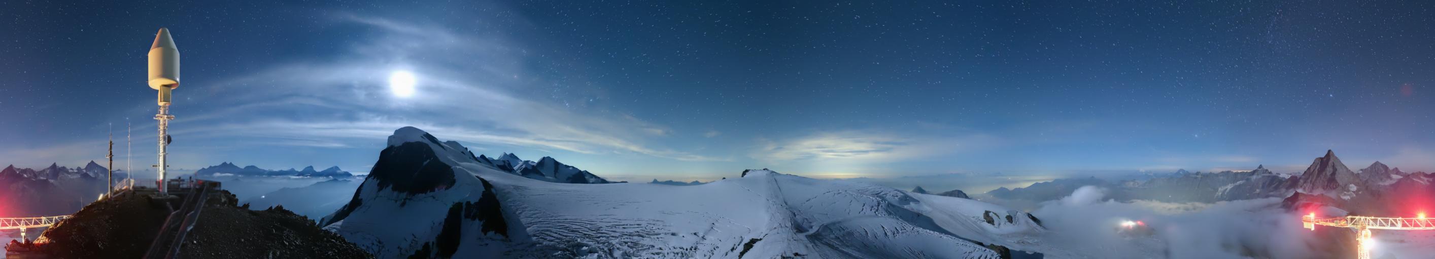 Matterhorn Glacier Paradise webcam at Zermatt